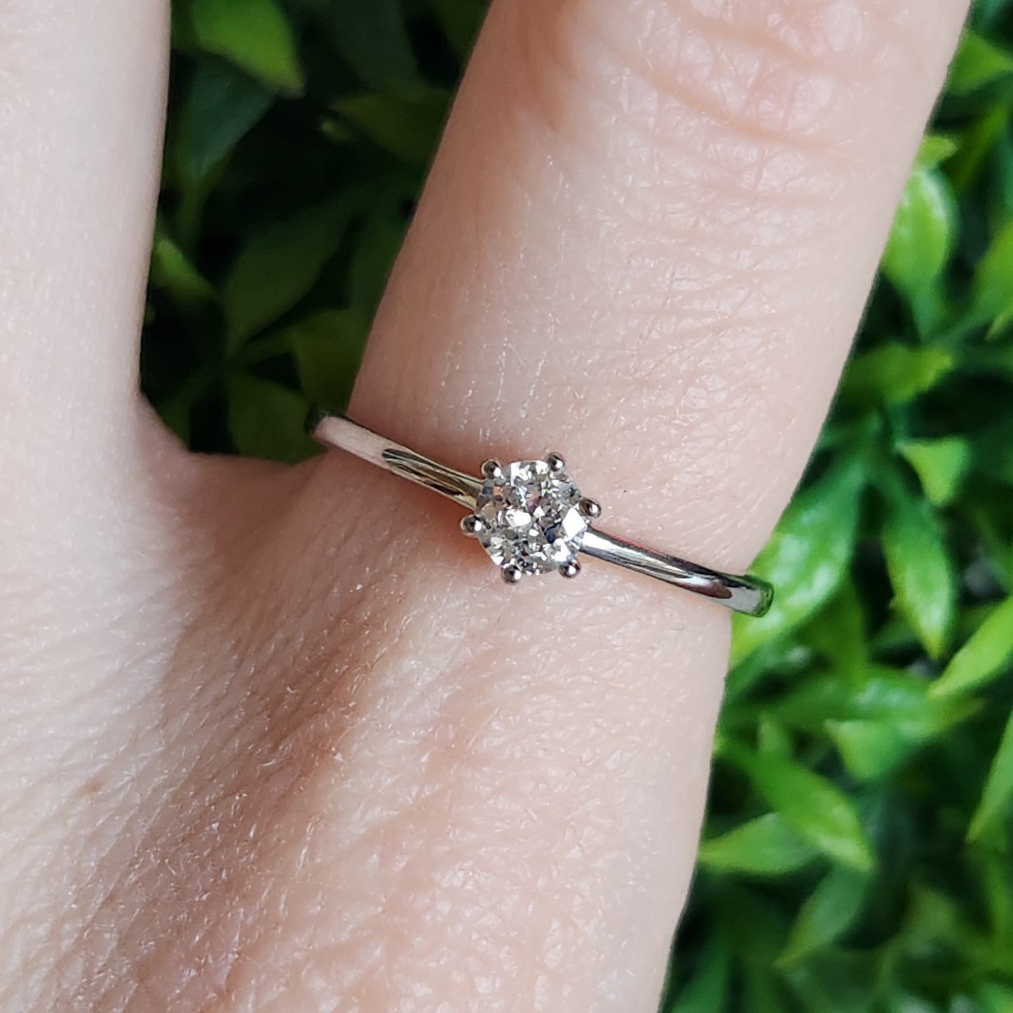 9kt White Gold and Diamond 0.22ct J I3 Ring