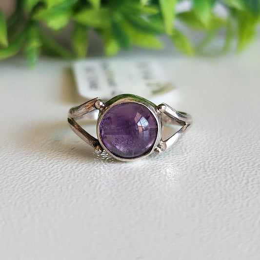 925 Sterling Silver Amethyst Ring