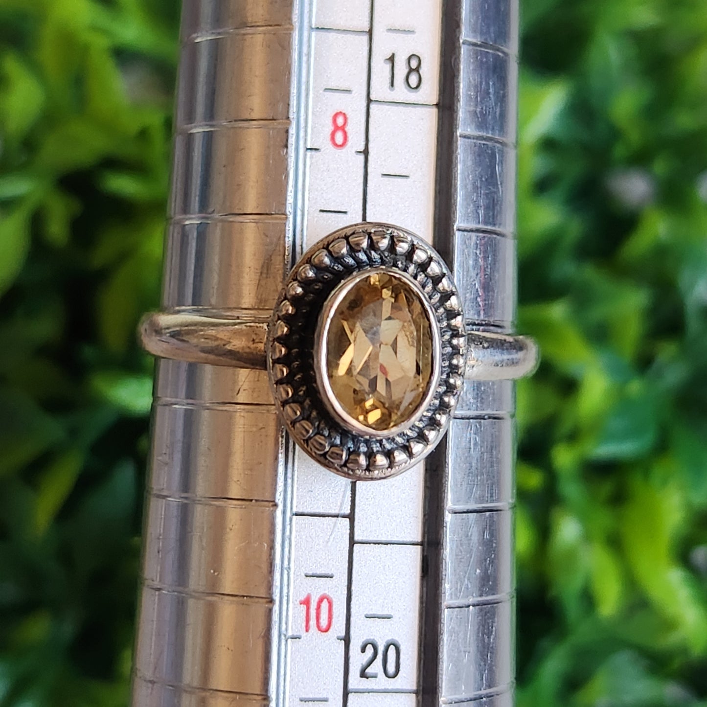 925 Sterling Silver Citrine Ring