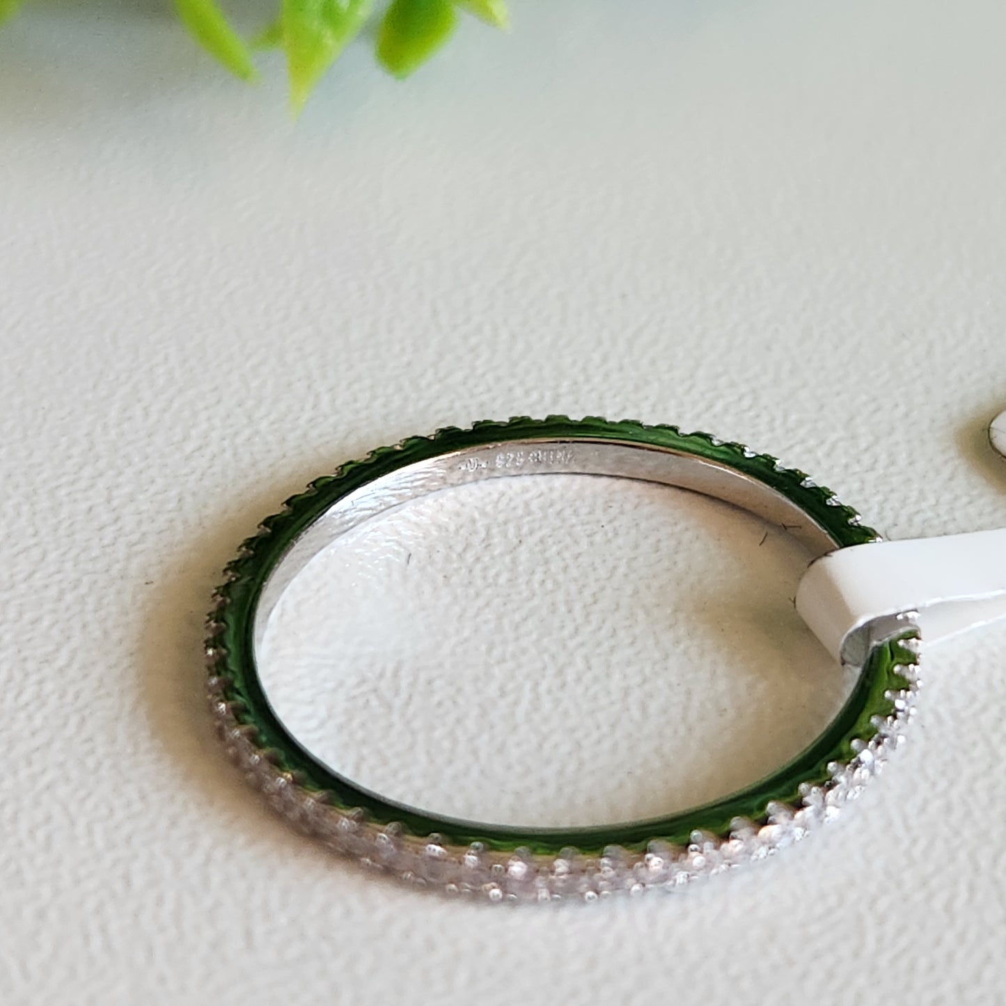 925 Sterling Silver Full Eternity CZ Ring