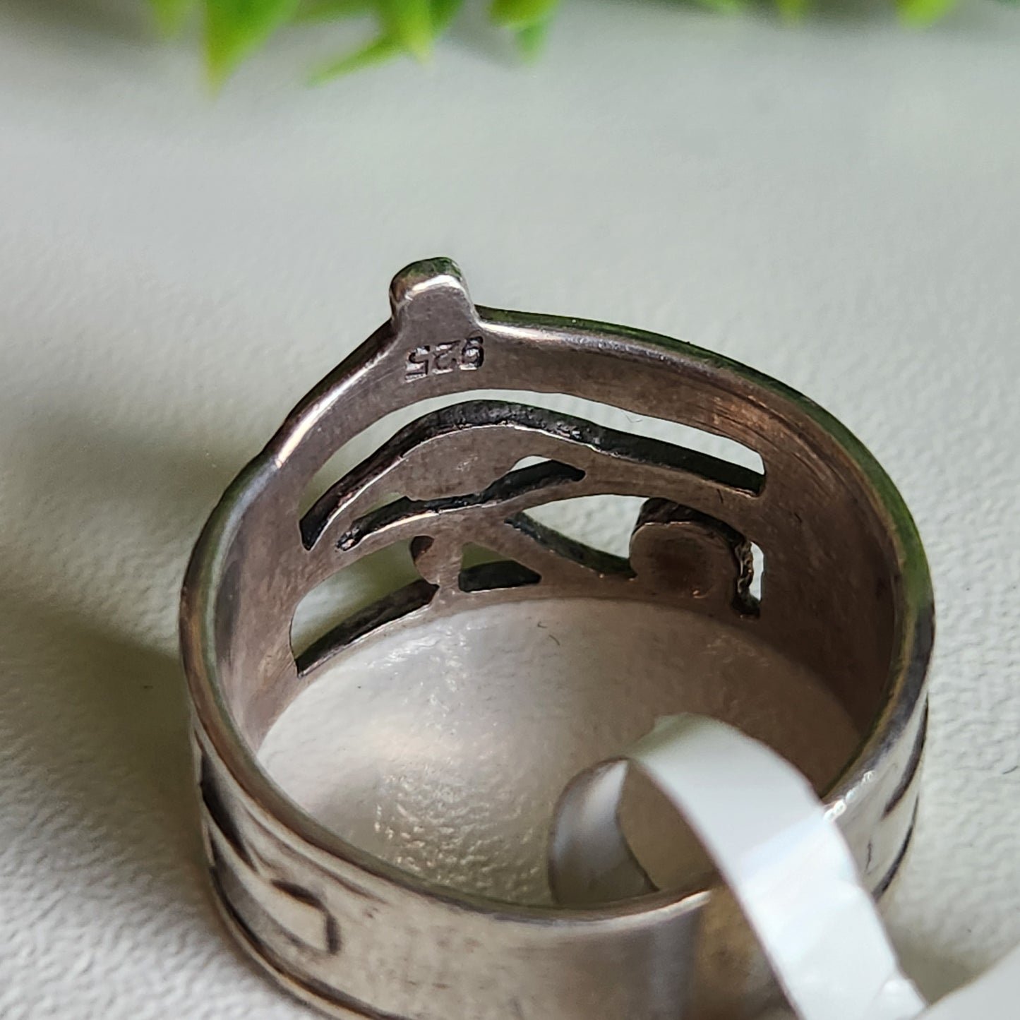 925 Sterling Silver Eye of Horus Ring