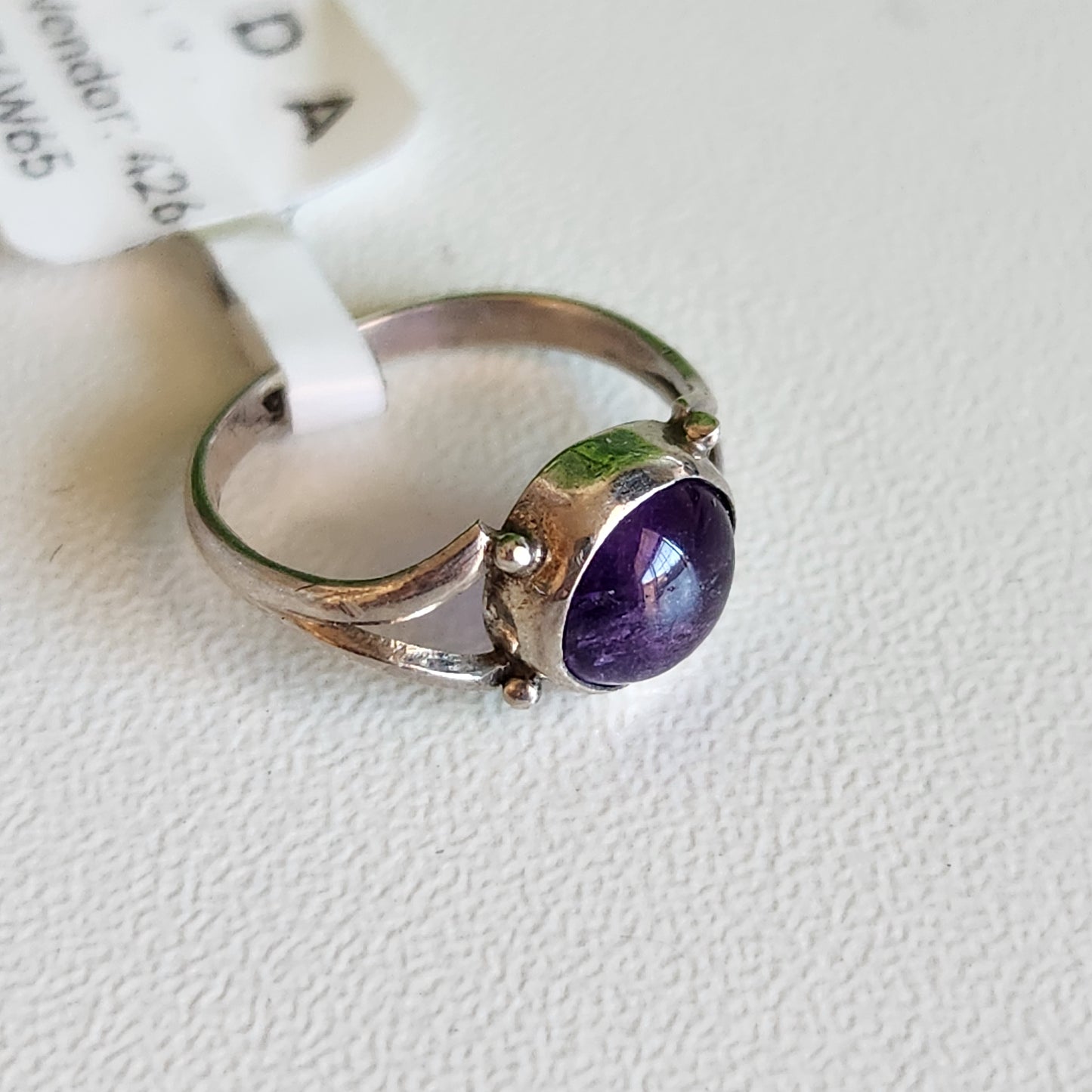 925 Sterling Silver Amethyst Ring
