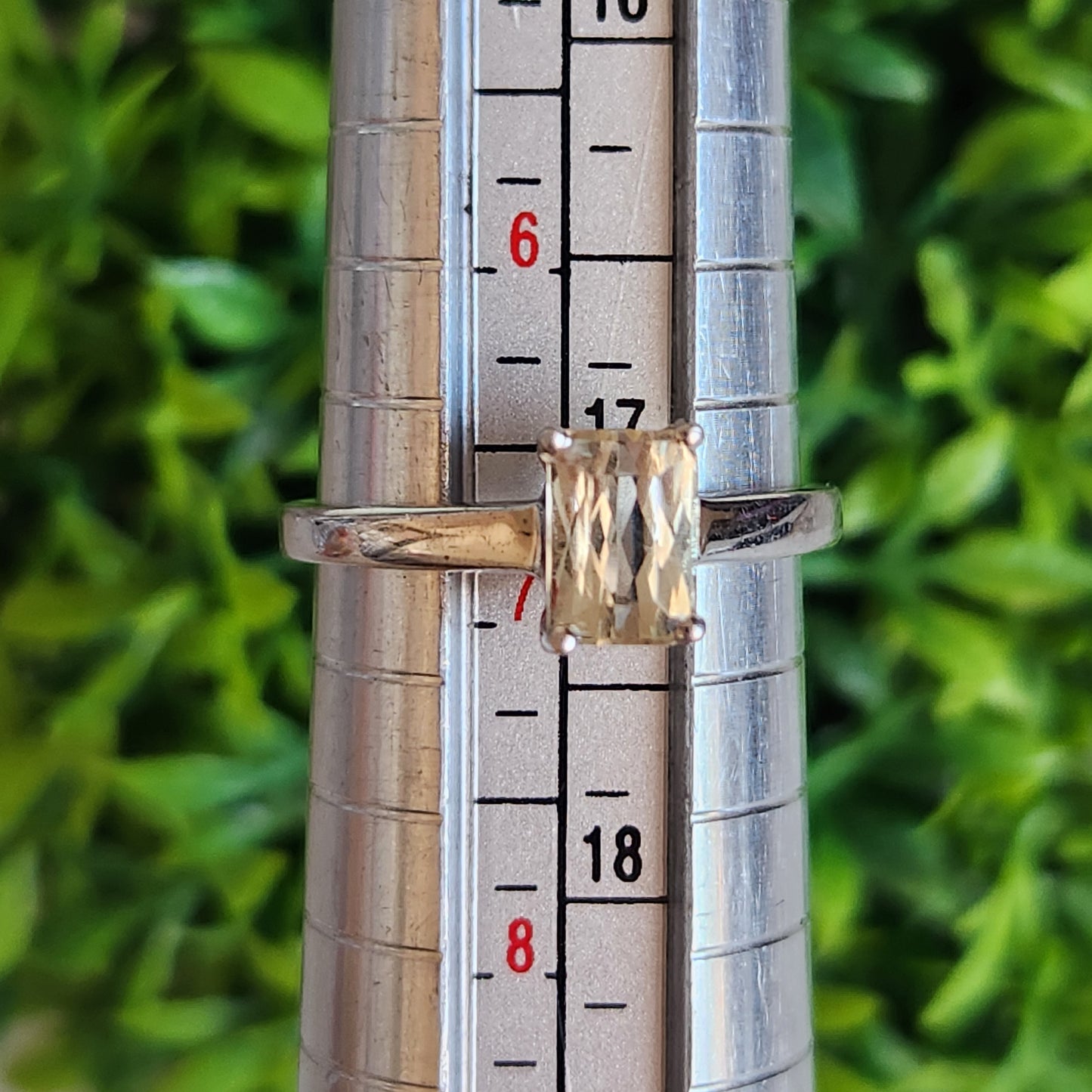 925 Sterling Silver Citrine Ring