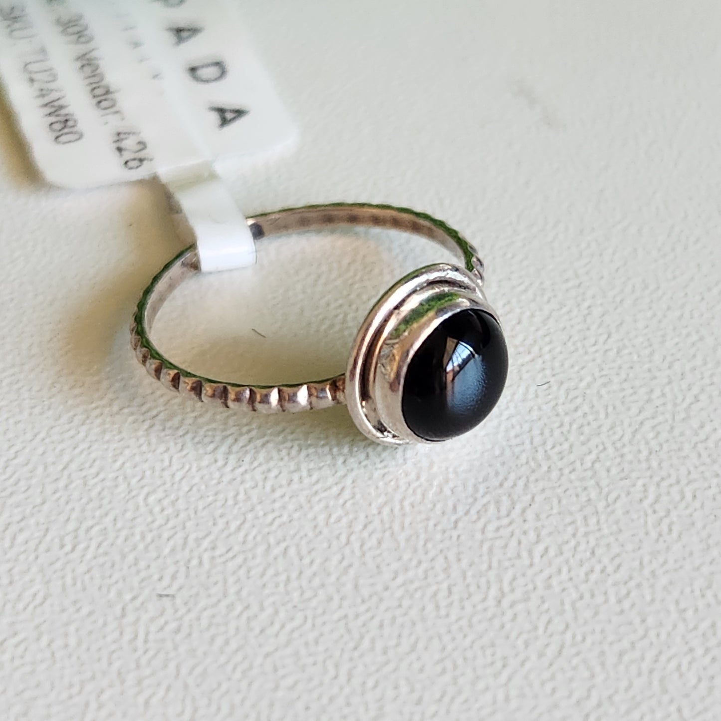 925 Sterling Silver Onyx Ring