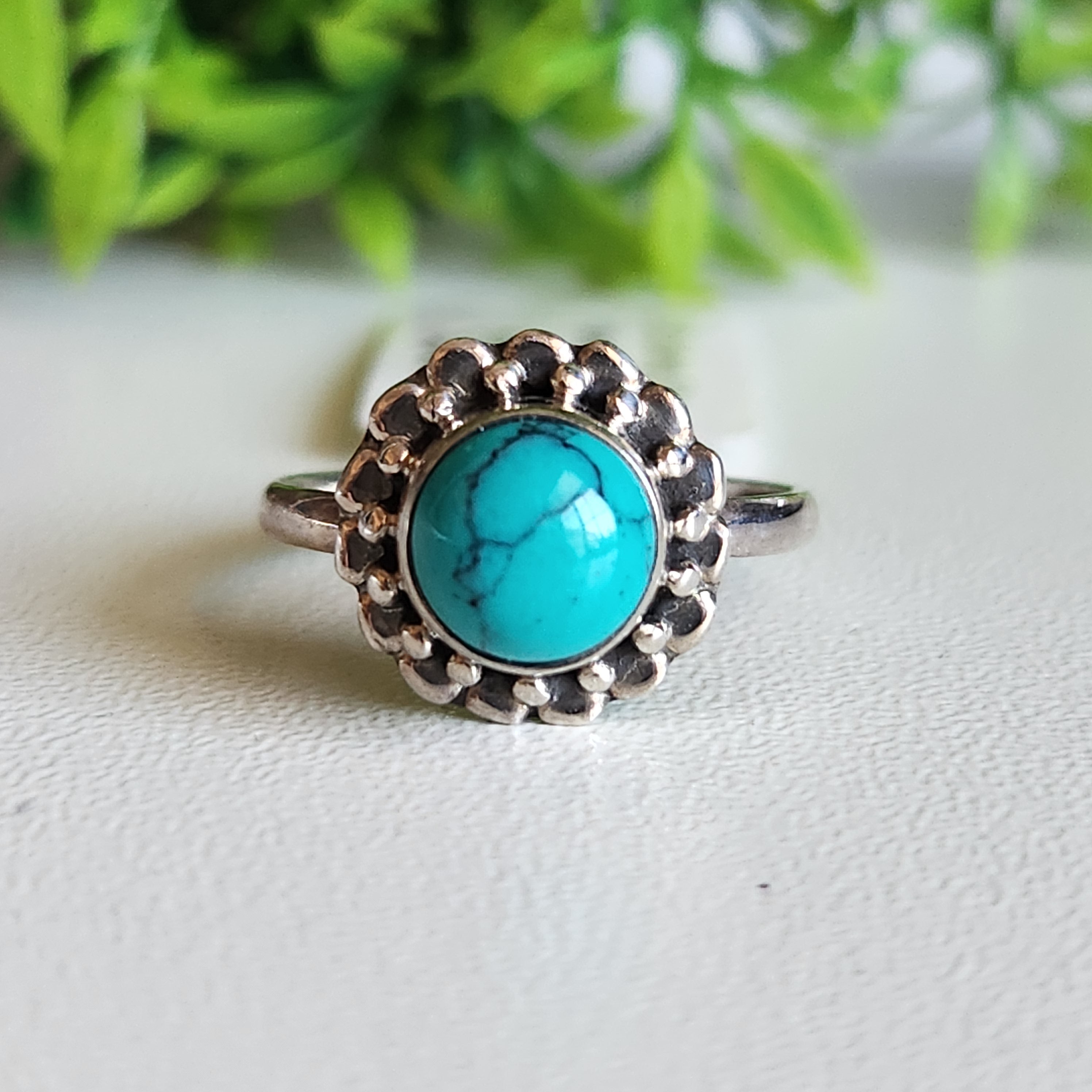 925 Sterling Silver Turquoise Ring