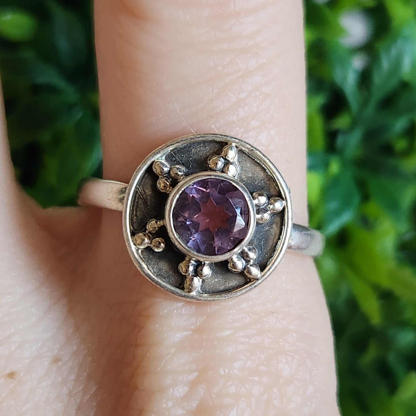 925 Sterling Silver Amethyst Ring