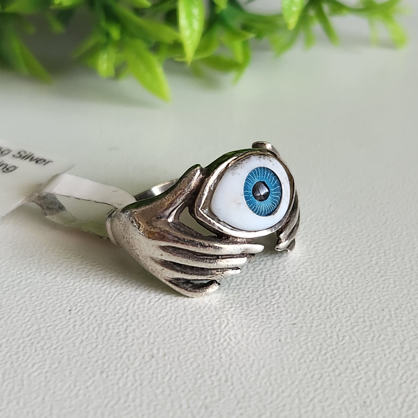925 Sterling Silver Evil Eye Ring