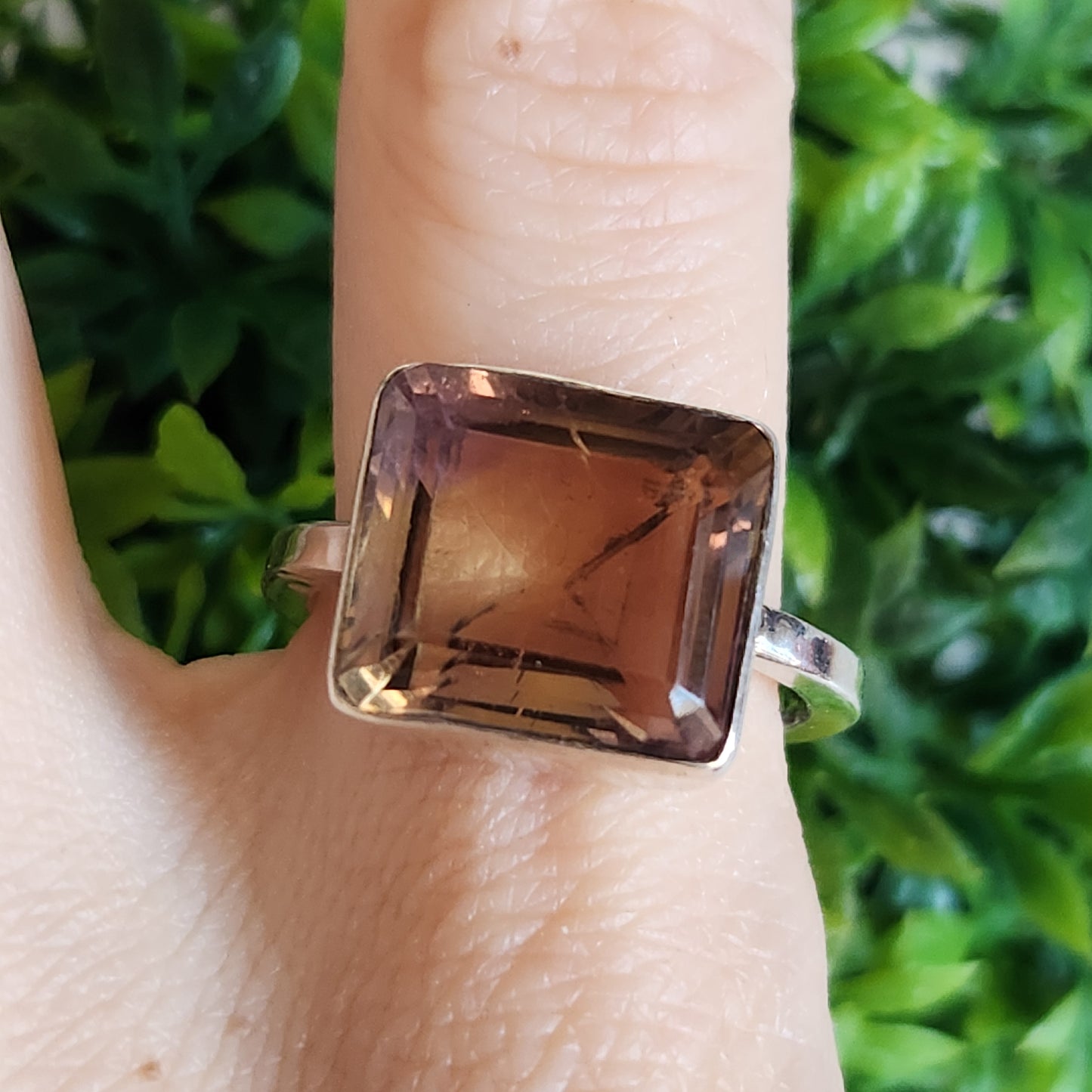 925 Sterling Silver Ametrine Ring