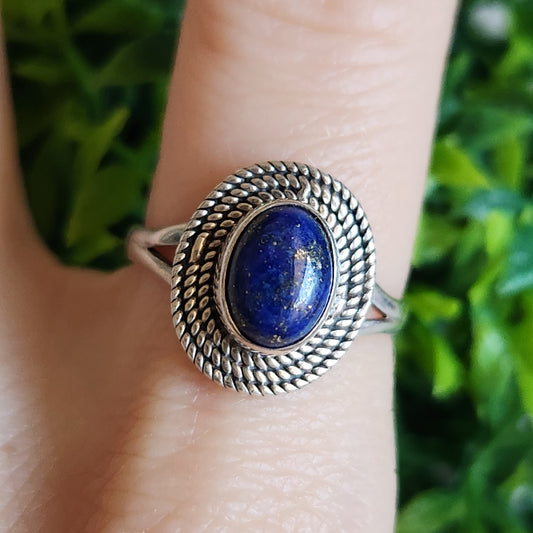 925 Sterling Silver Lapis Lazuli Ring