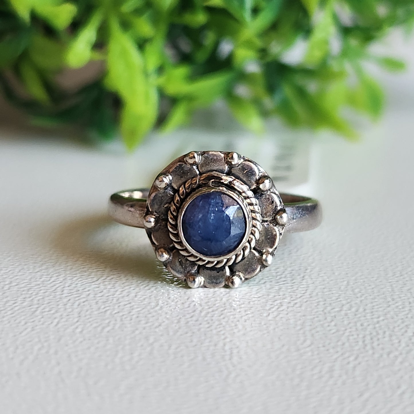 925 Sterling Silver Sapphire Ring