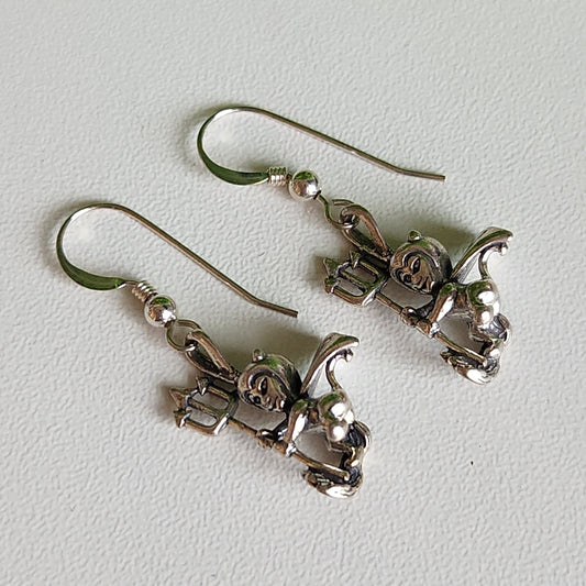 925 Sterling Silver Little Devils Earrings