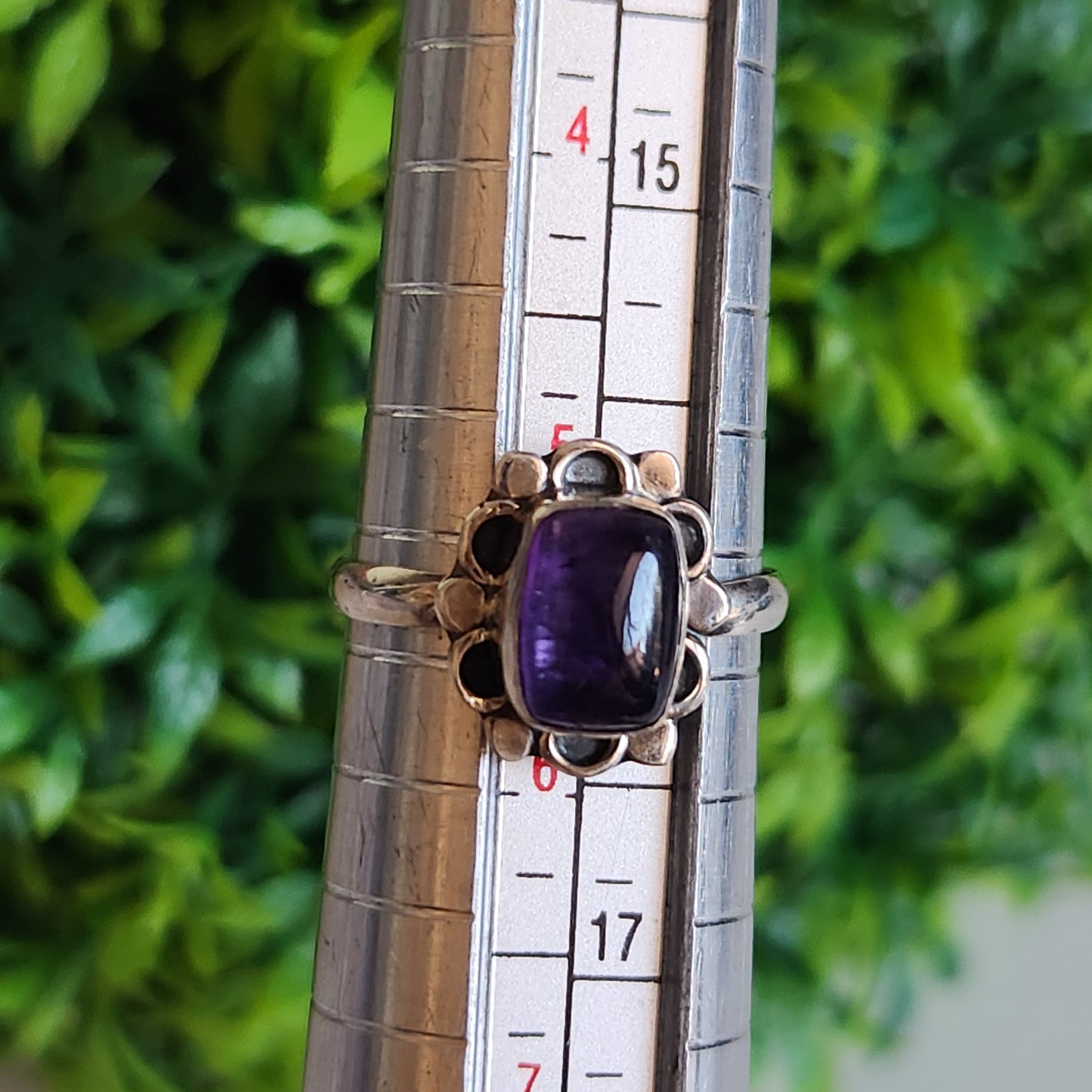925 Sterling Silver Amethyst Ring