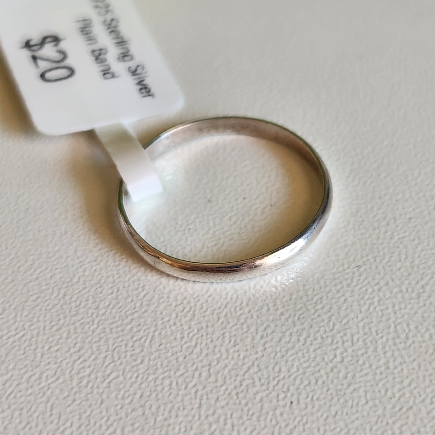 925 Sterling Silver Plain Band