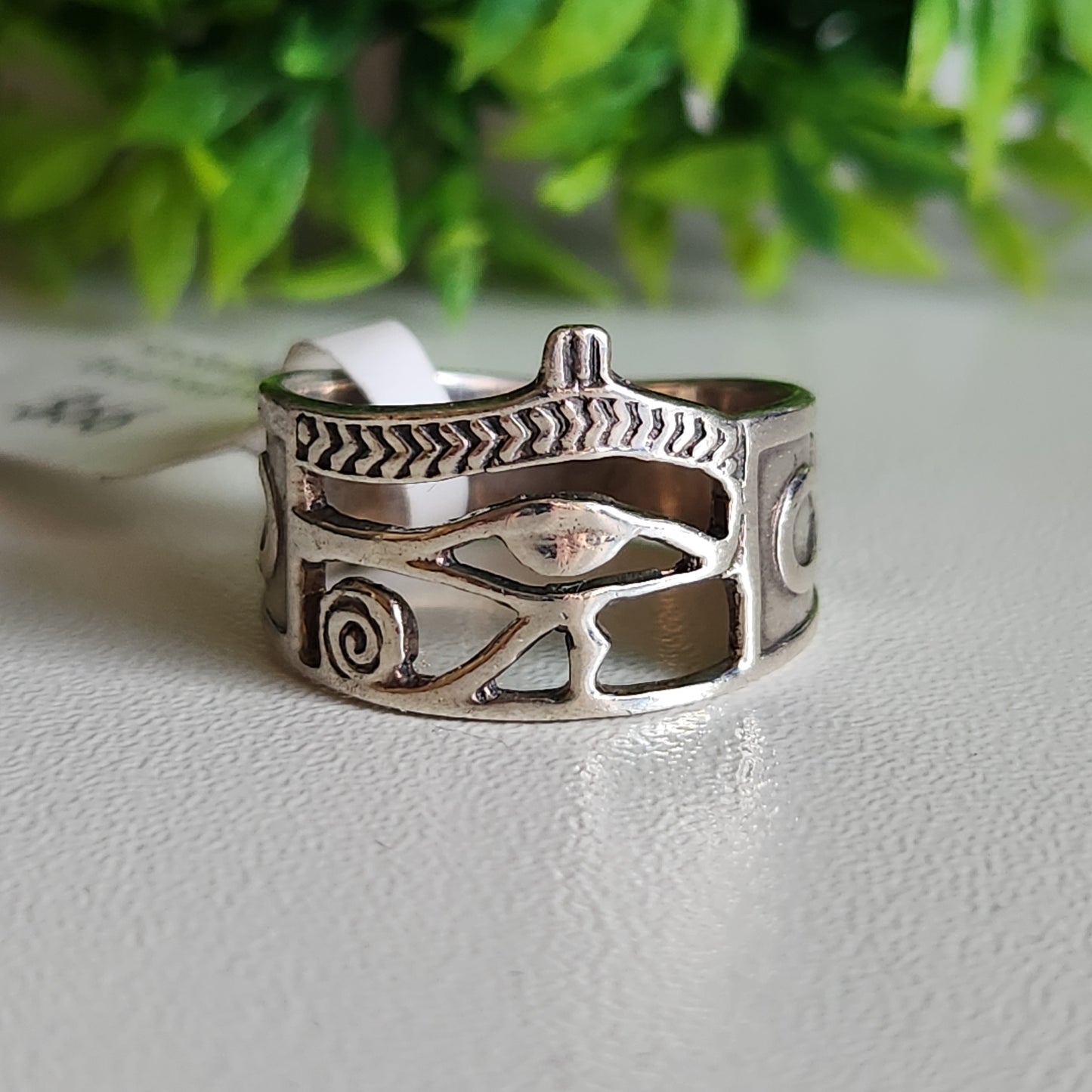 925 Sterling Silver Eye of Horus Ring