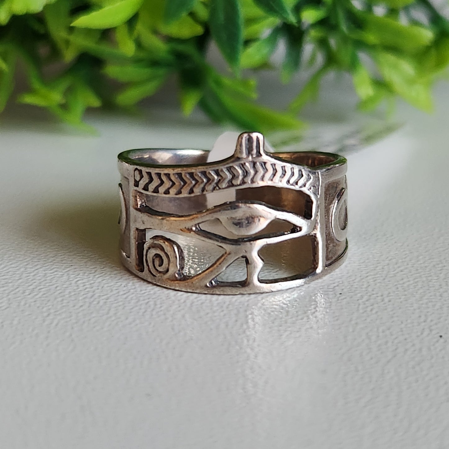 925 Sterling Silver Eye of Horus Ring