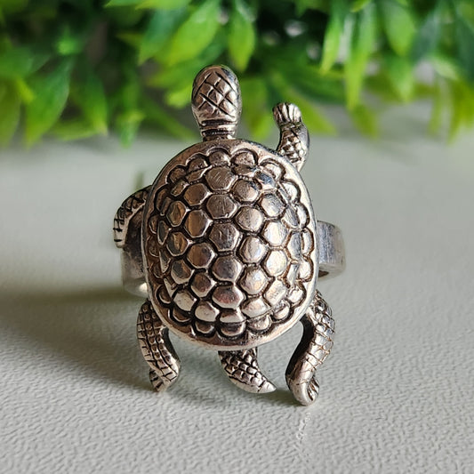 925 Sterling Silver Turtle Ring
