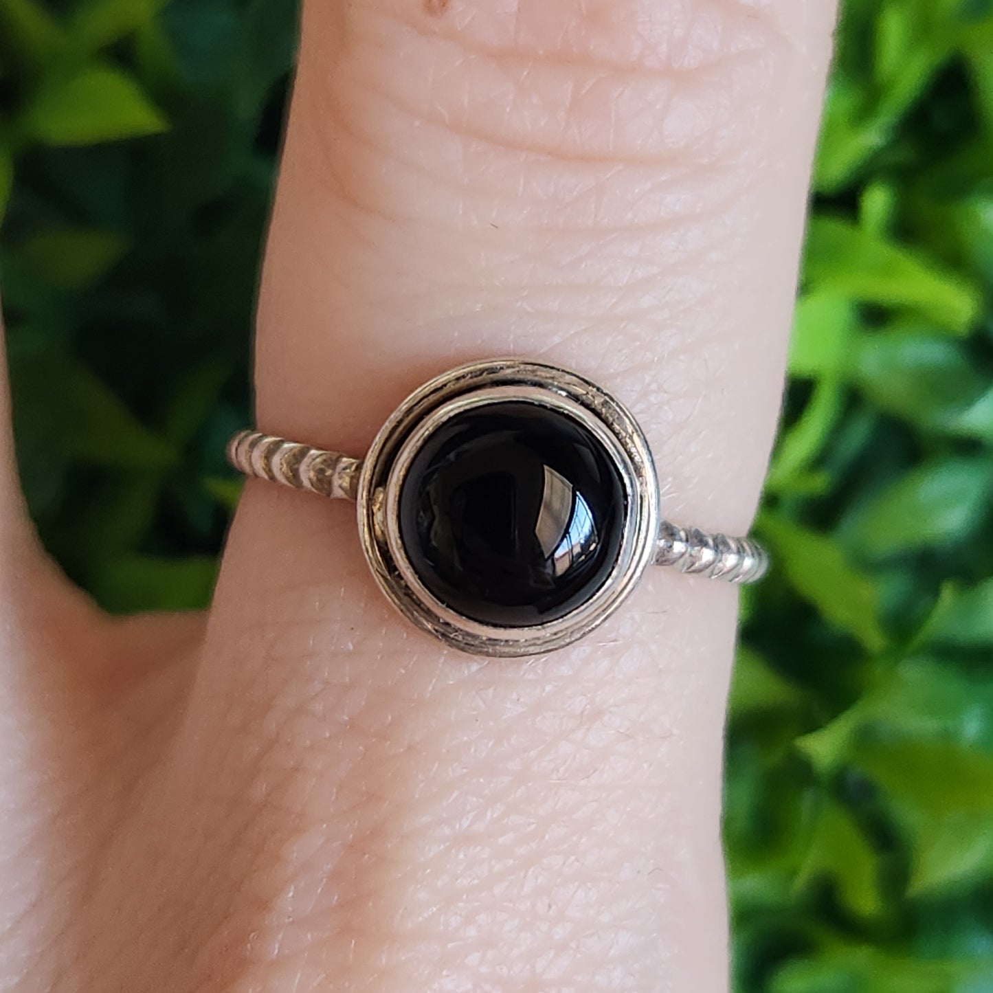 925 Sterling Silver Onyx Ring