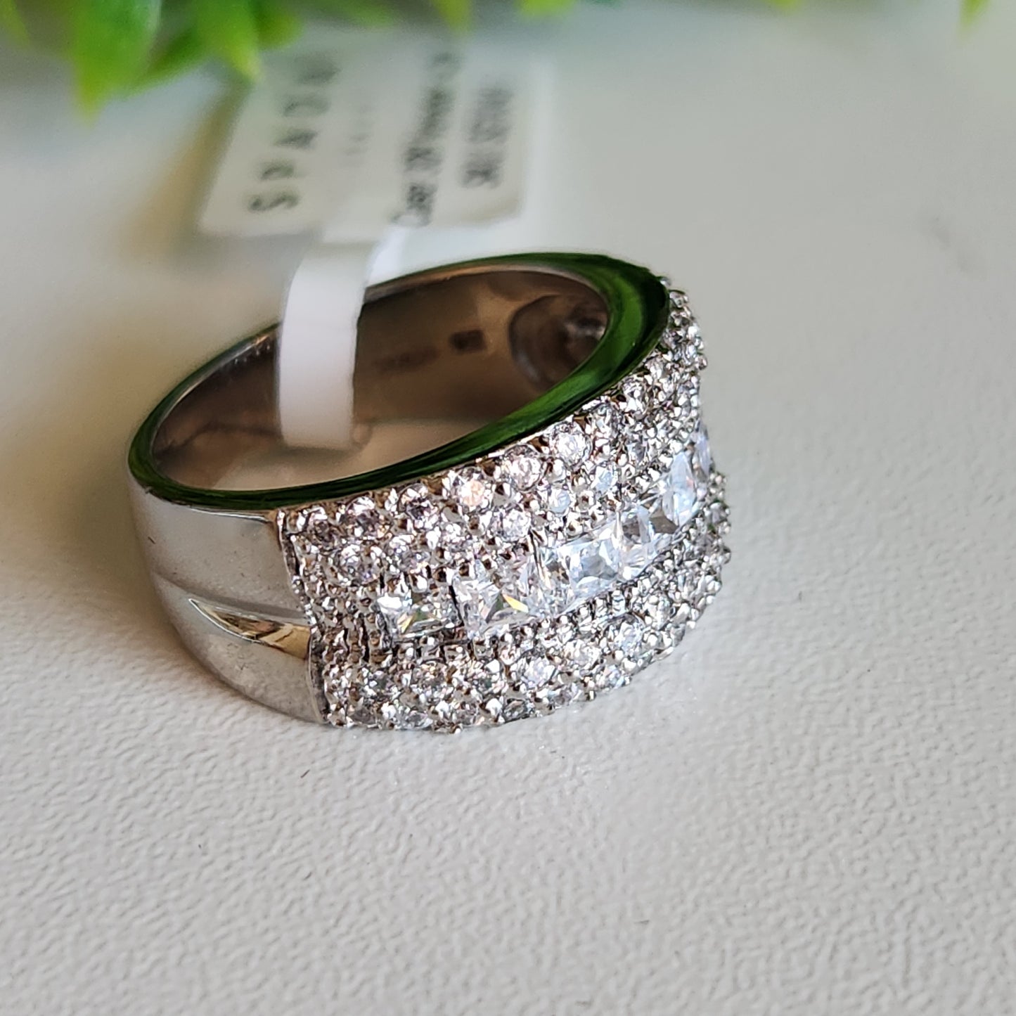 925 Sterling Silver Princess Graduate CZ Ring
