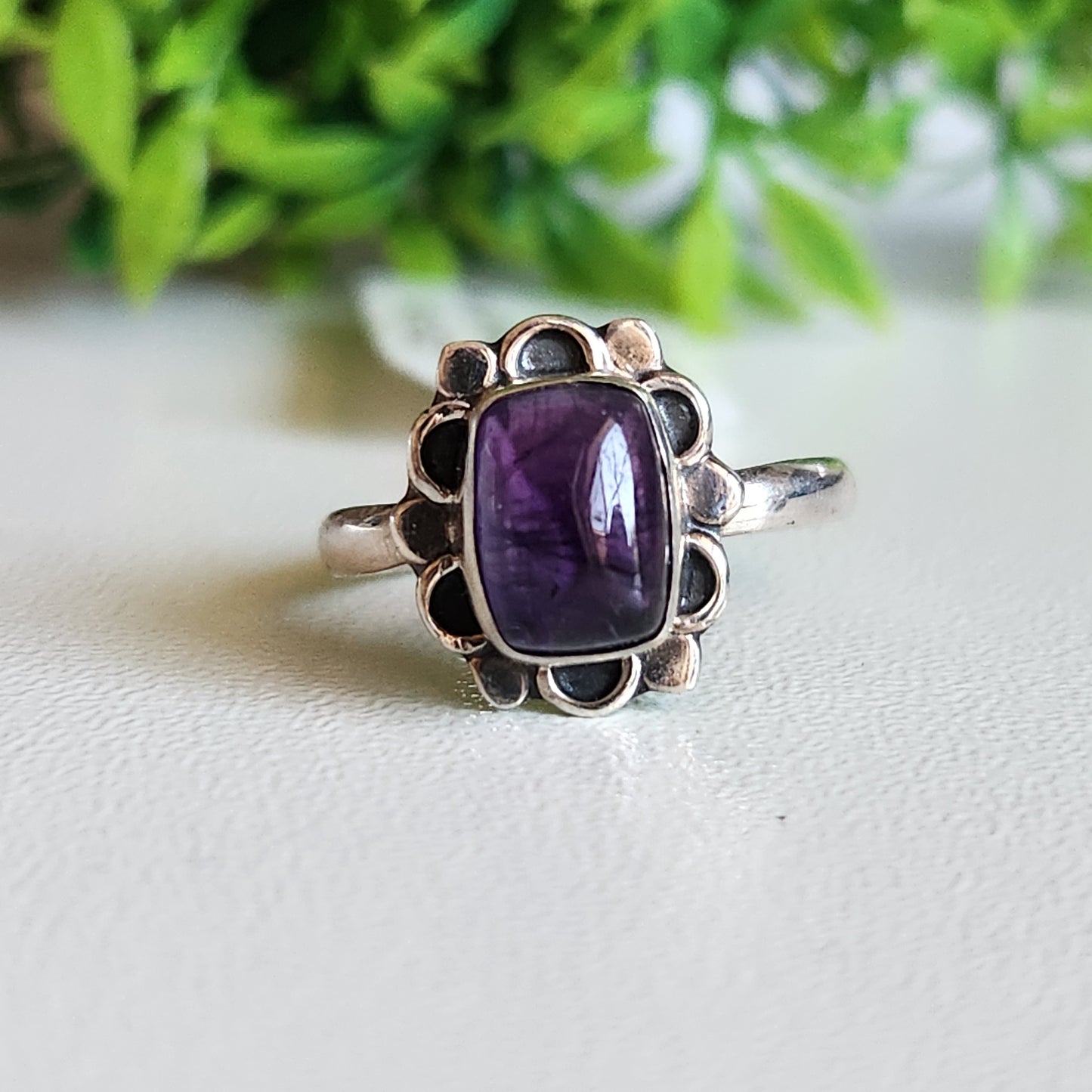 925 Sterling Silver Amethyst Ring
