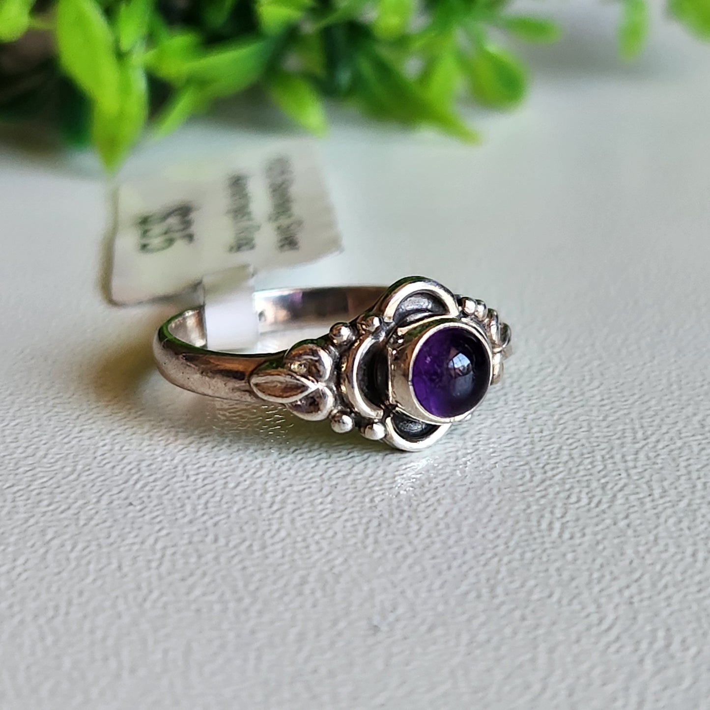 925 Sterling Silver Amethyst Ring