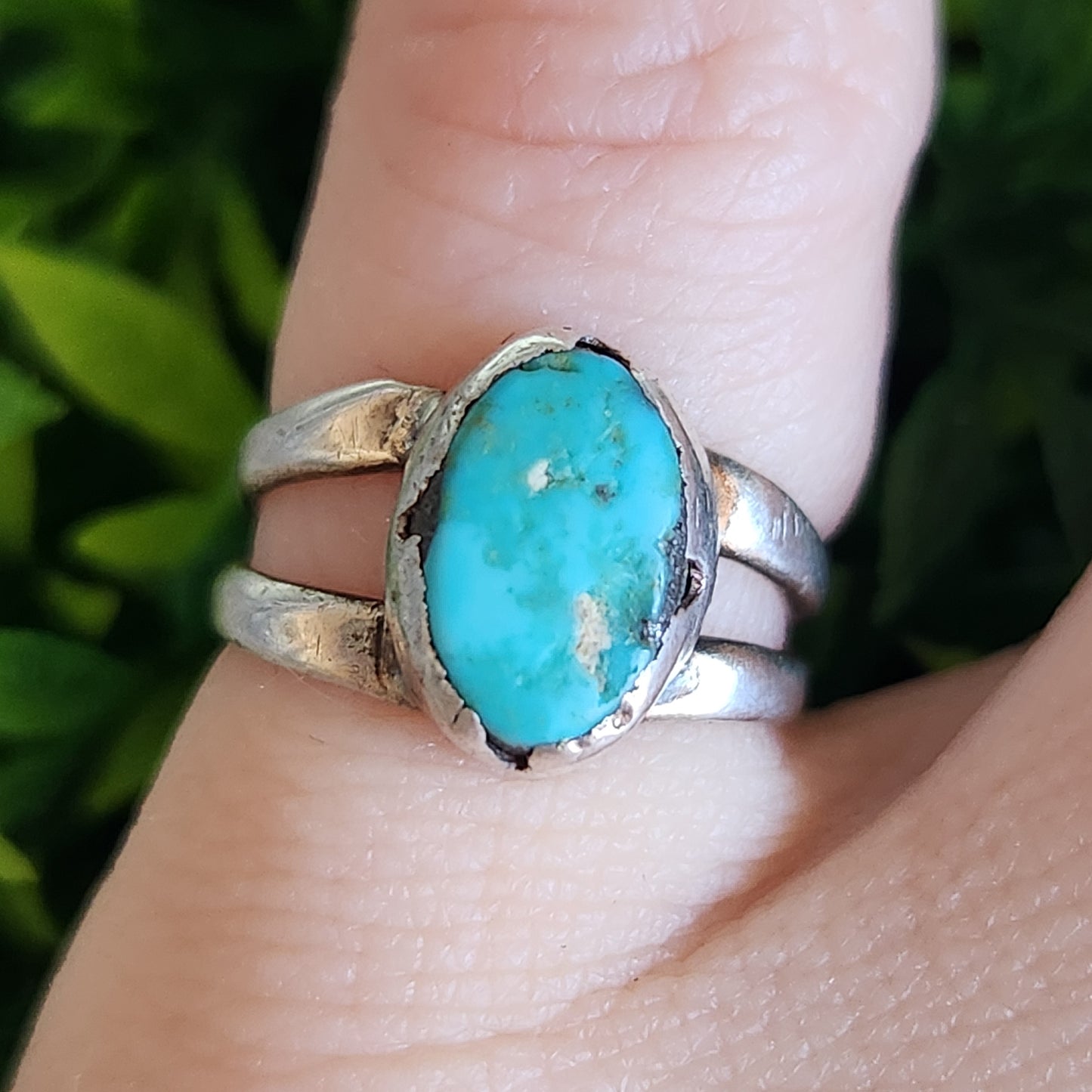 925 Sterling Silver Turquoise Mini Ring