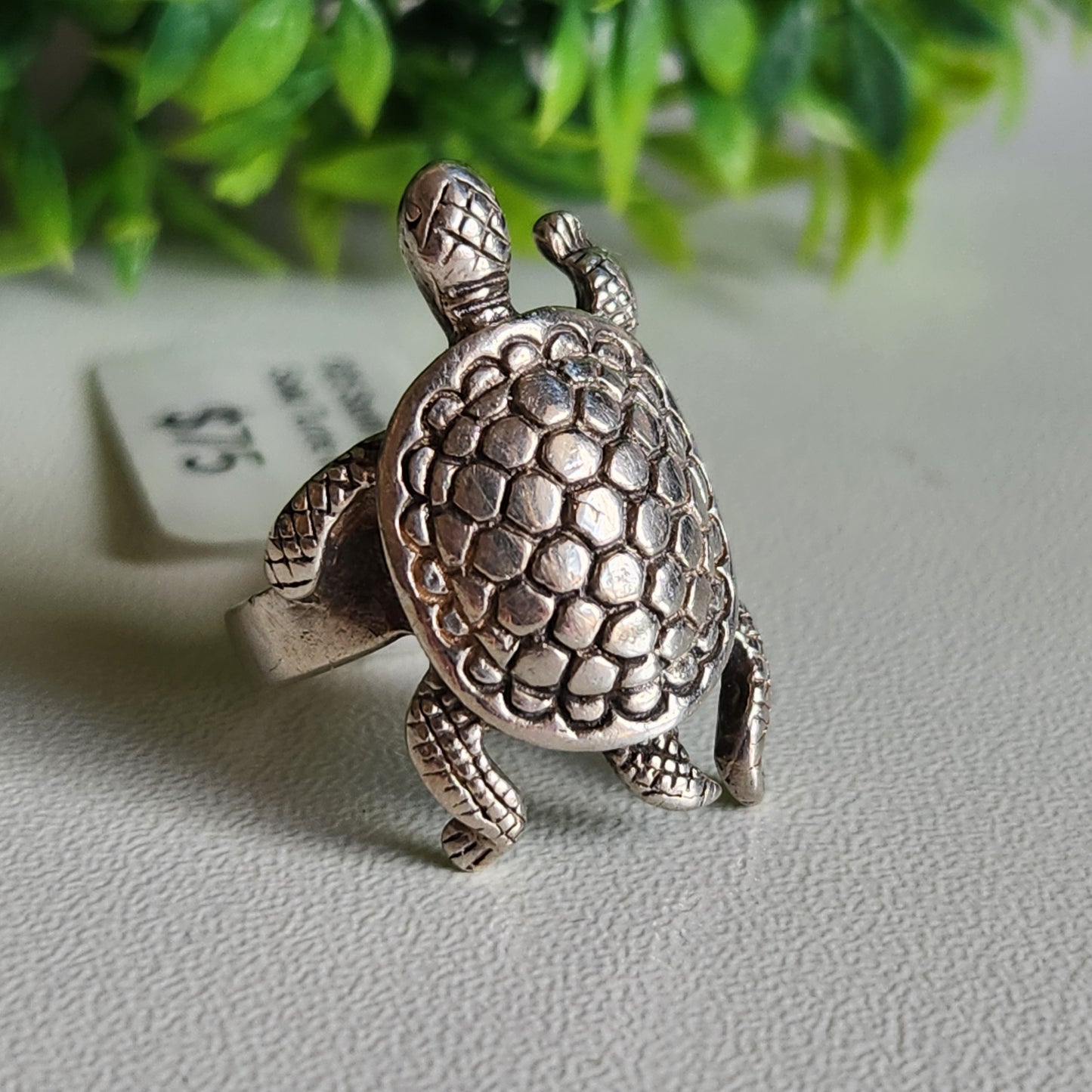 925 Sterling Silver Turtle Ring