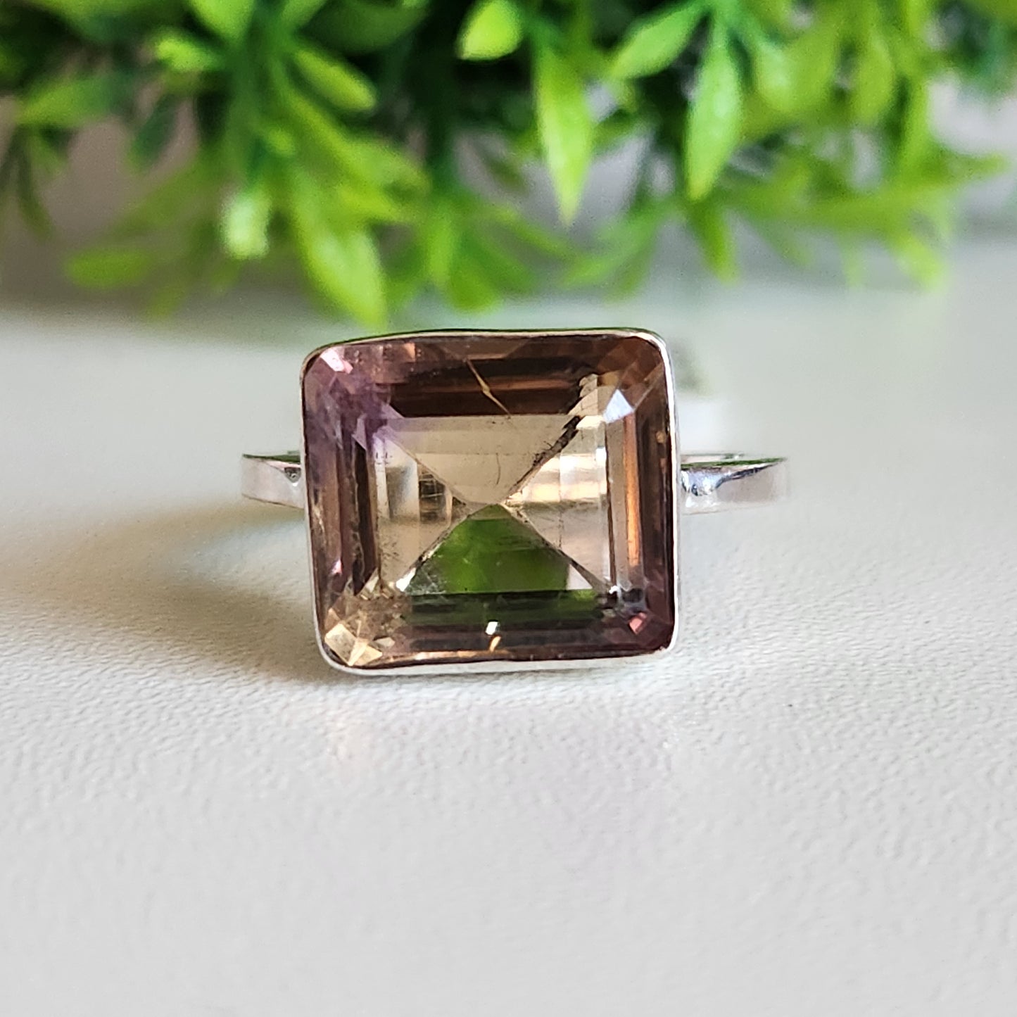 925 Sterling Silver Ametrine Ring