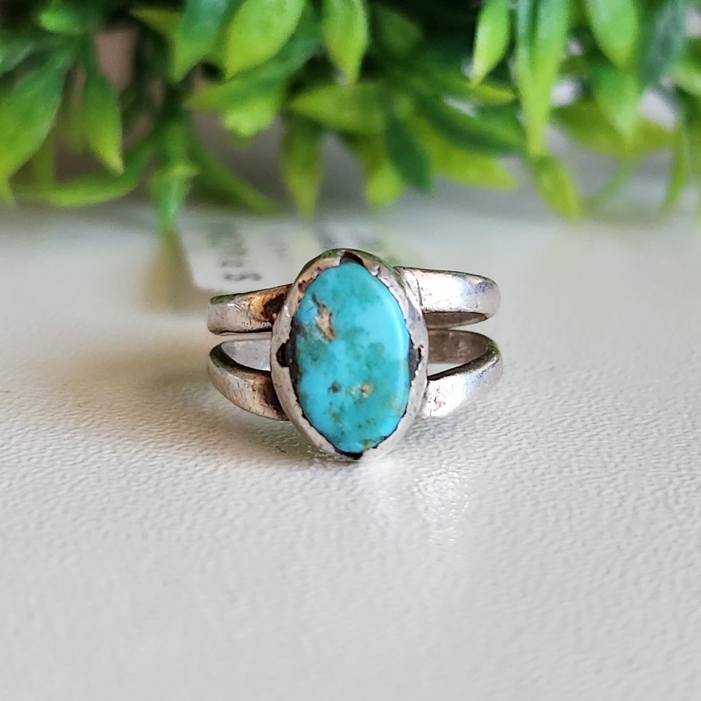925 Sterling Silver Turquoise Mini Ring