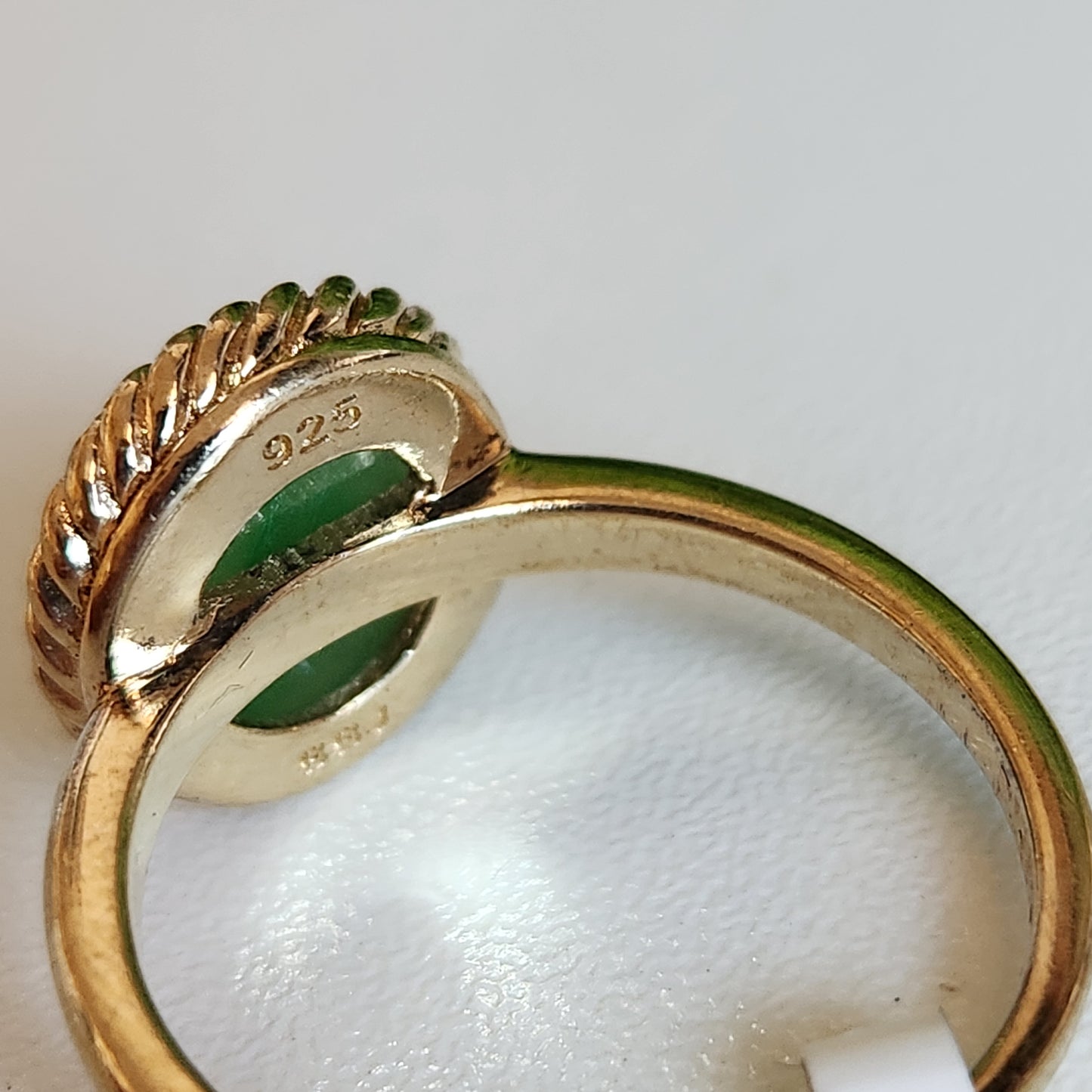 925 Sterling Silver Vermeil Palm Tree Ring