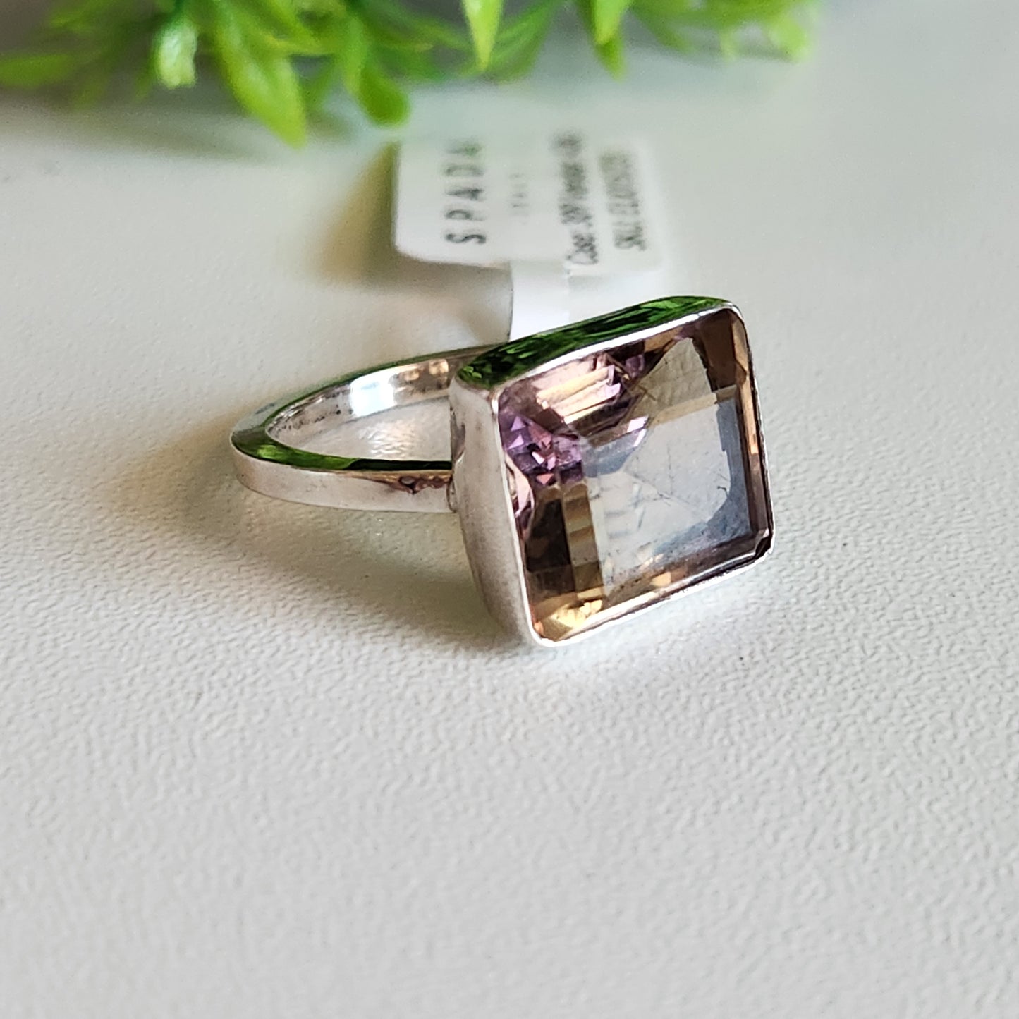 925 Sterling Silver Ametrine Ring