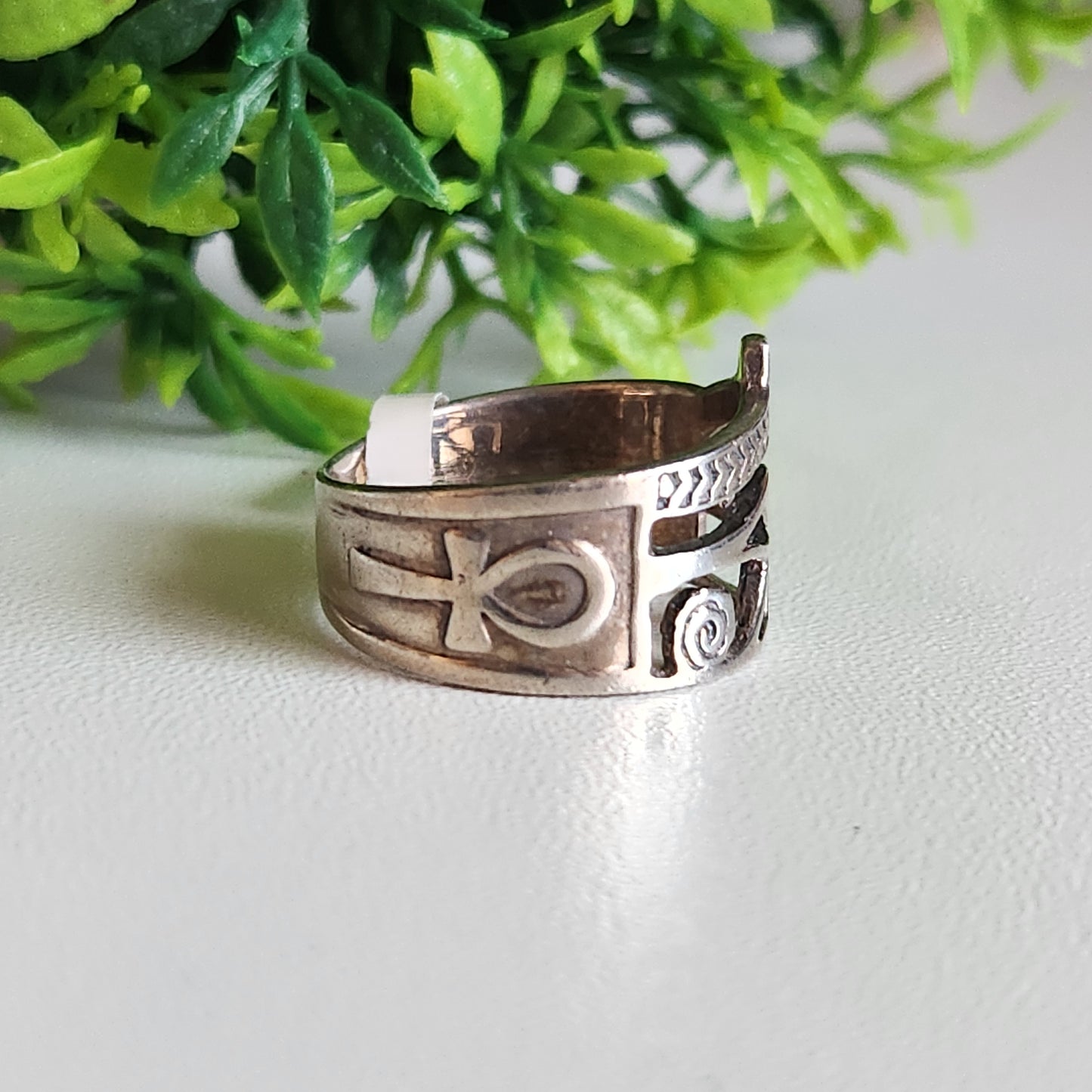 925 Sterling Silver Eye of Horus Ring