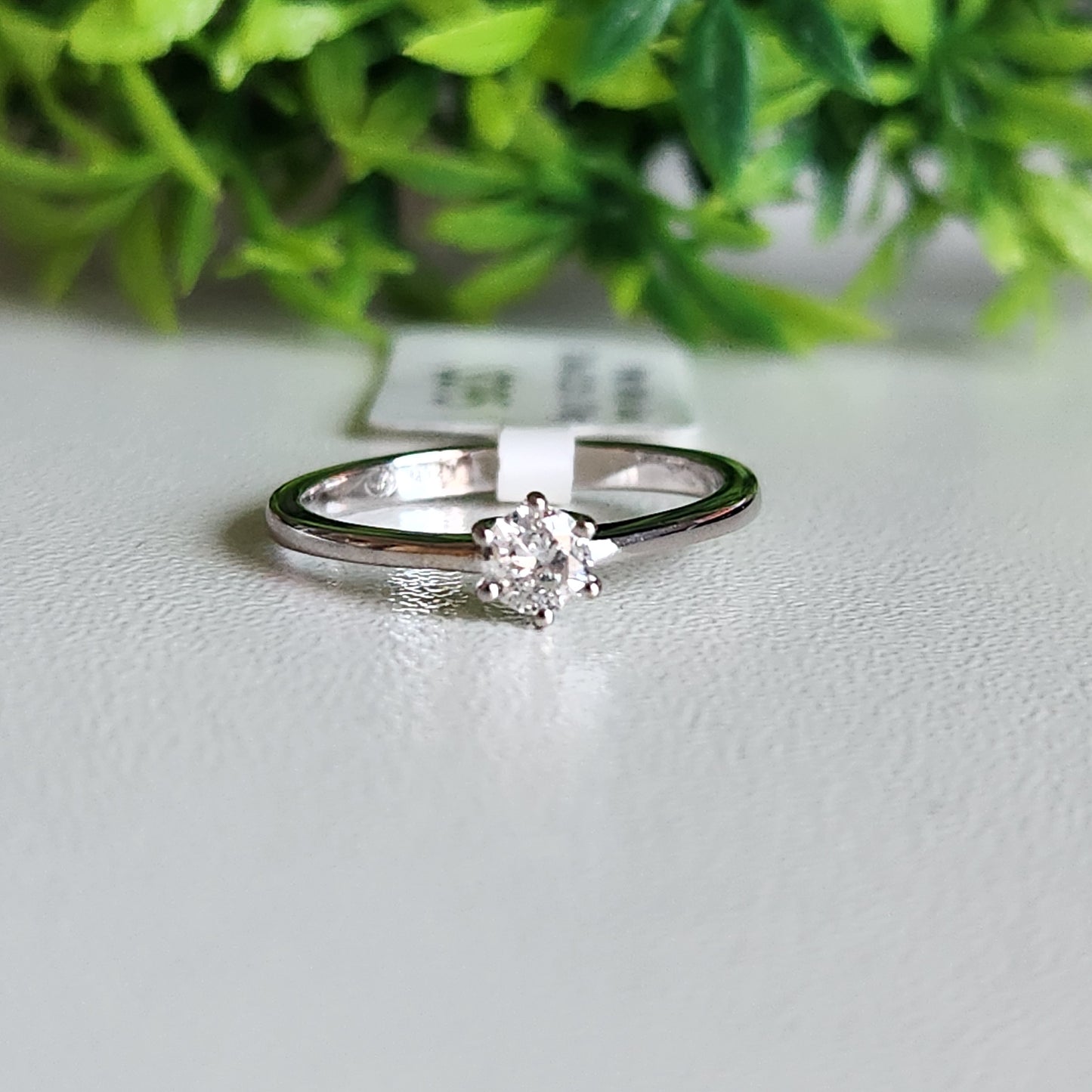 9kt White Gold and Diamond 0.22ct J I3 Ring