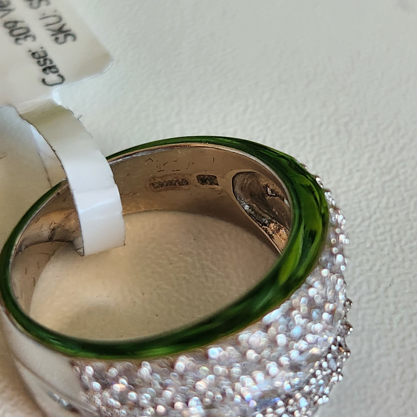 925 Sterling Silver Princess Graduate CZ Ring