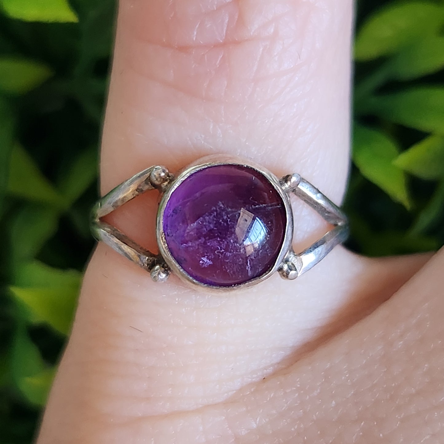 925 Sterling Silver Amethyst Ring
