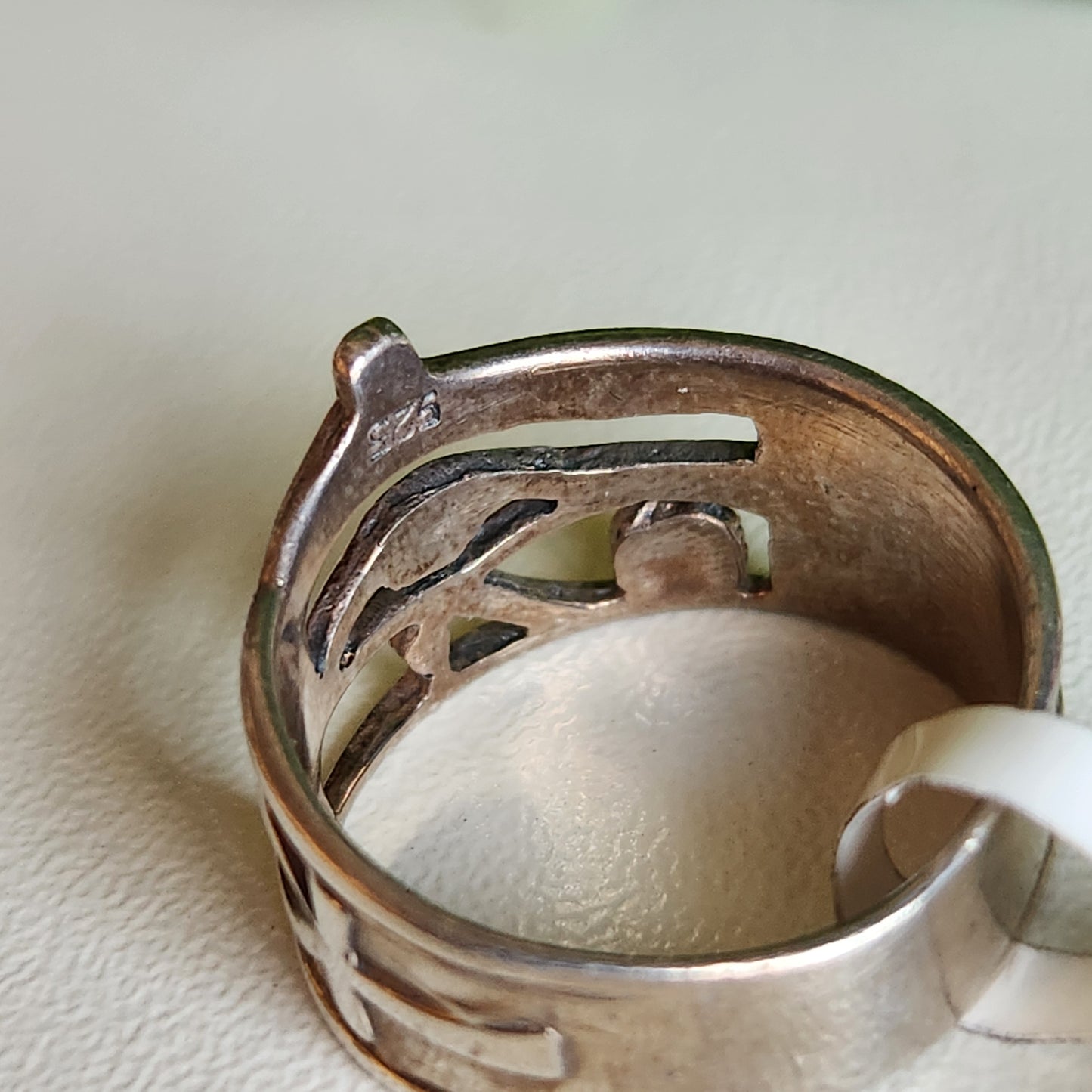 925 Sterling Silver Eye of Horus Ring