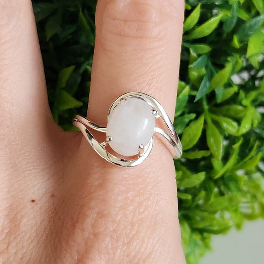 925 Sterling Silver Moonstone Ring