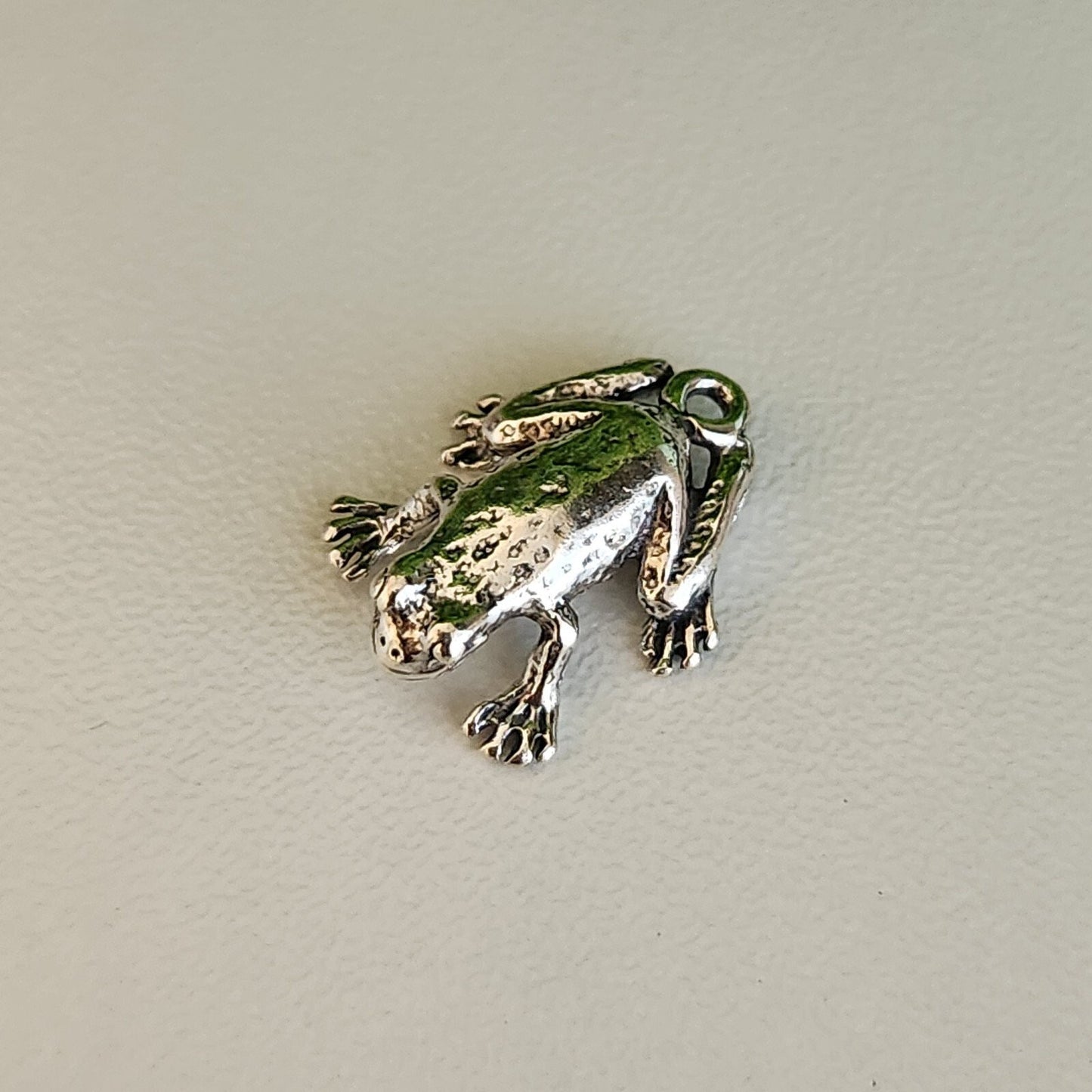 925 Sterling Silver Frog Charm