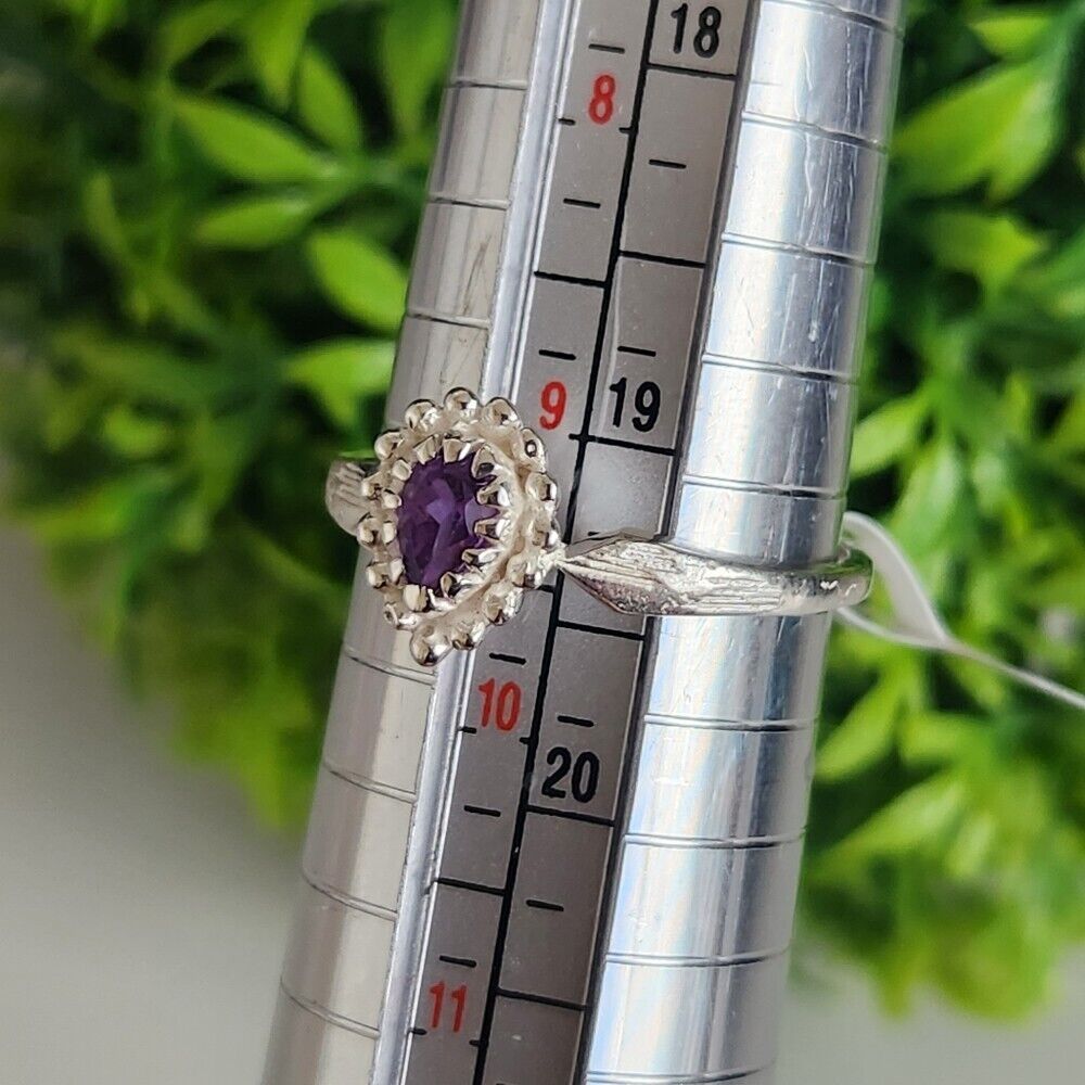 925 Sterling Silver Amethyst Ring