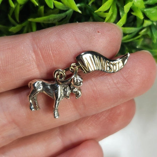 925 Sterling Silver Minnesota Charm