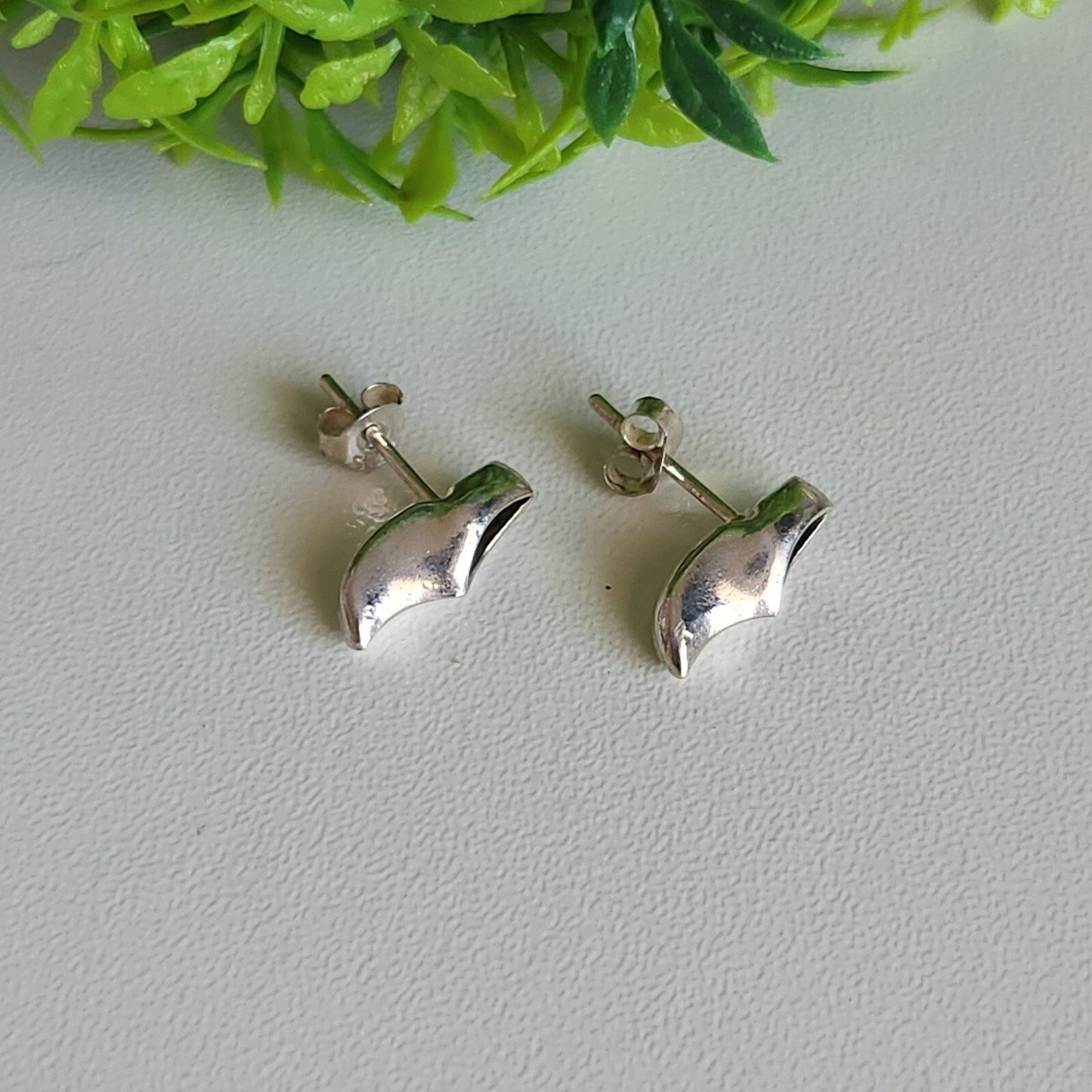 925 Sterling Silver Vintage Clogs Stud Earrings