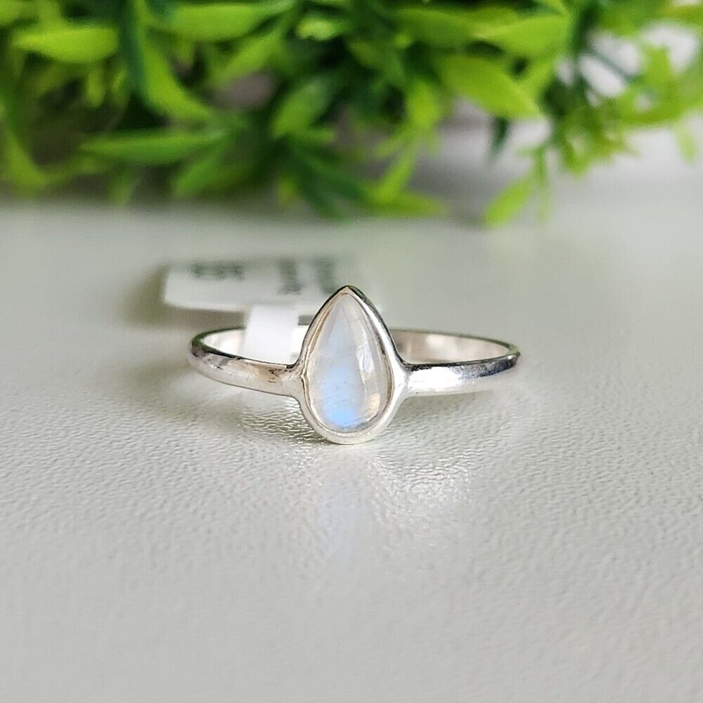 925 Sterling Silver Moonstone Ring