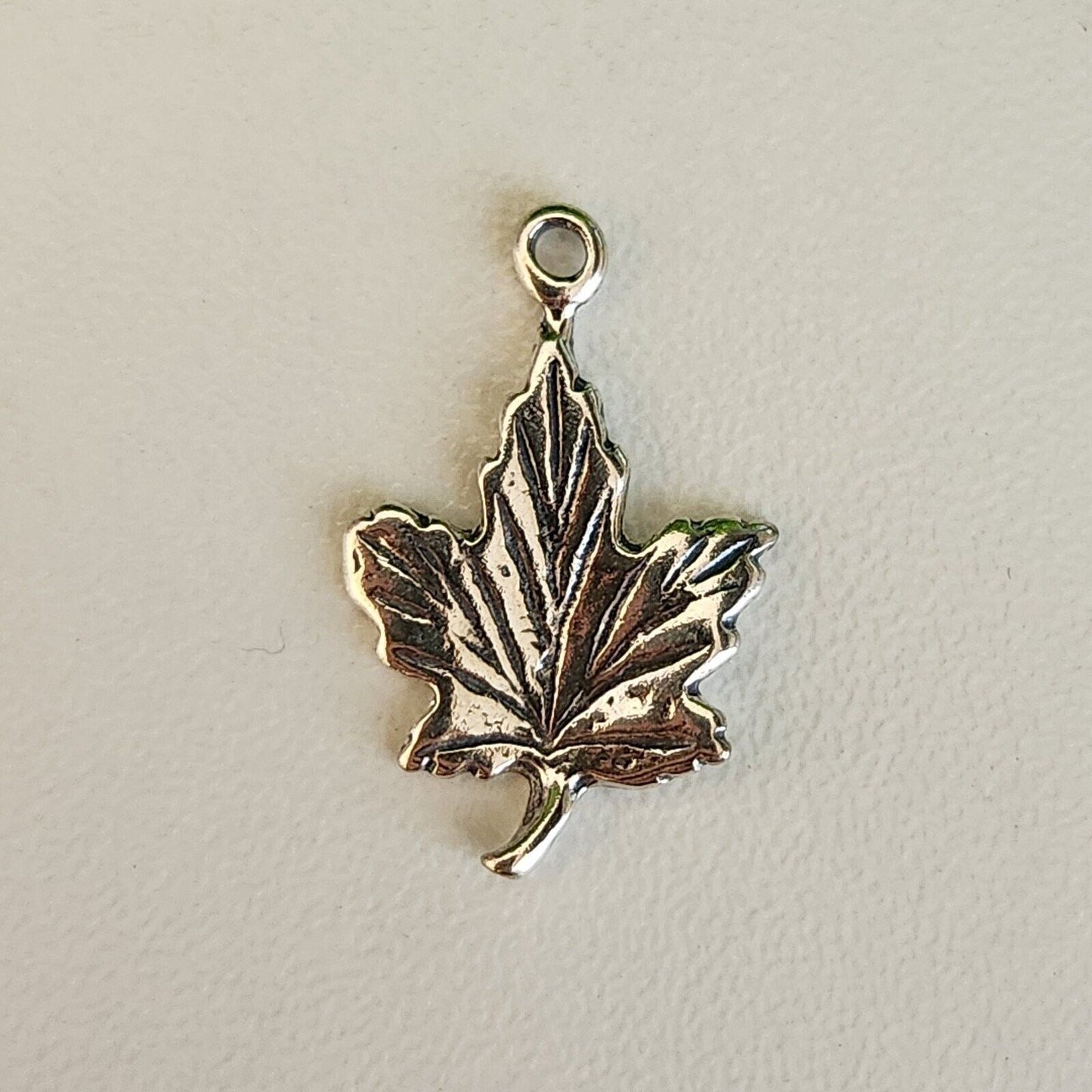 925 Sterling Silver Maple Leaf Charm