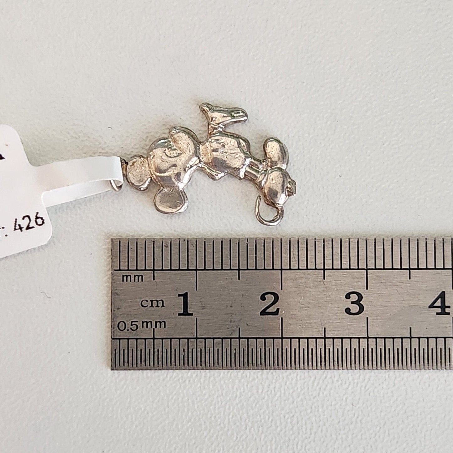 925 Sterling Silver Mickey Mouse Pendant