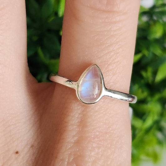 925 Sterling Silver Moonstone Ring