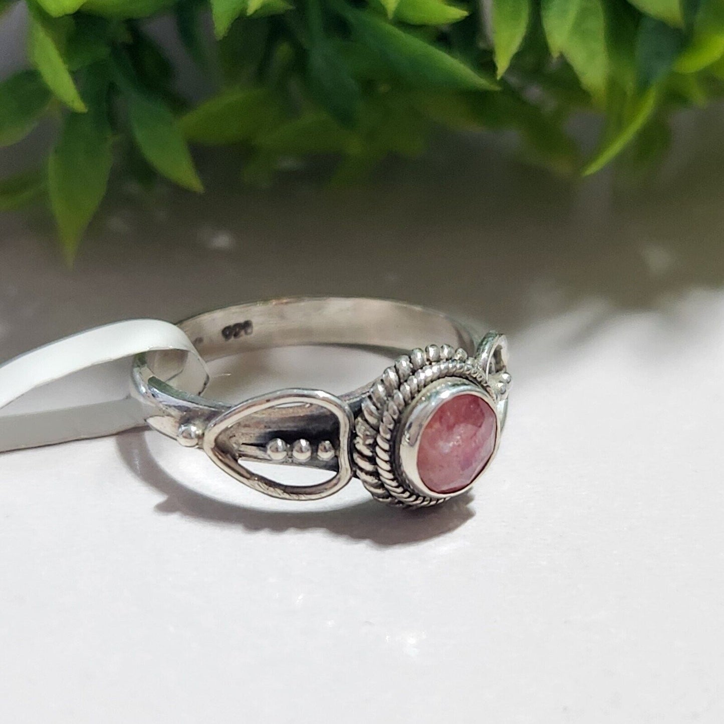 925 Sterling Silver Ruby Ring