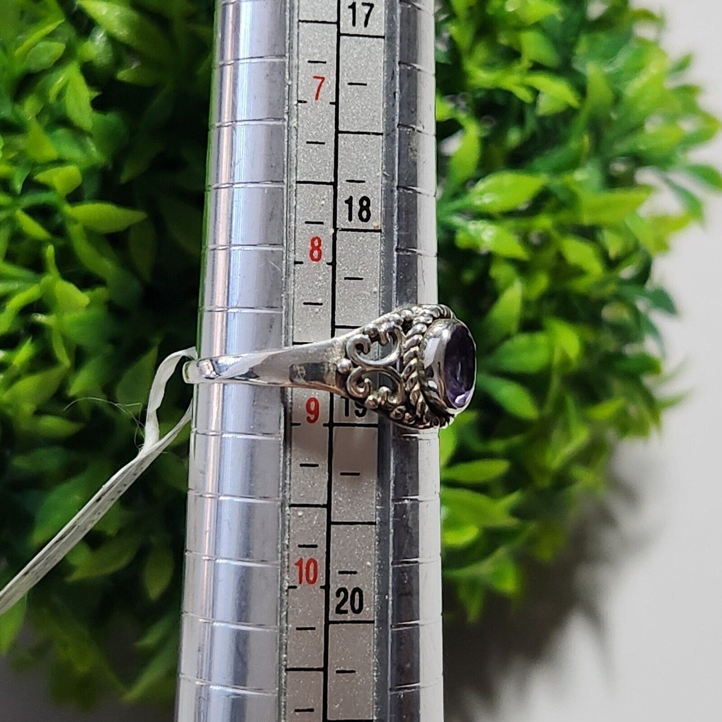 925 Sterling Silver Amethyst Ring