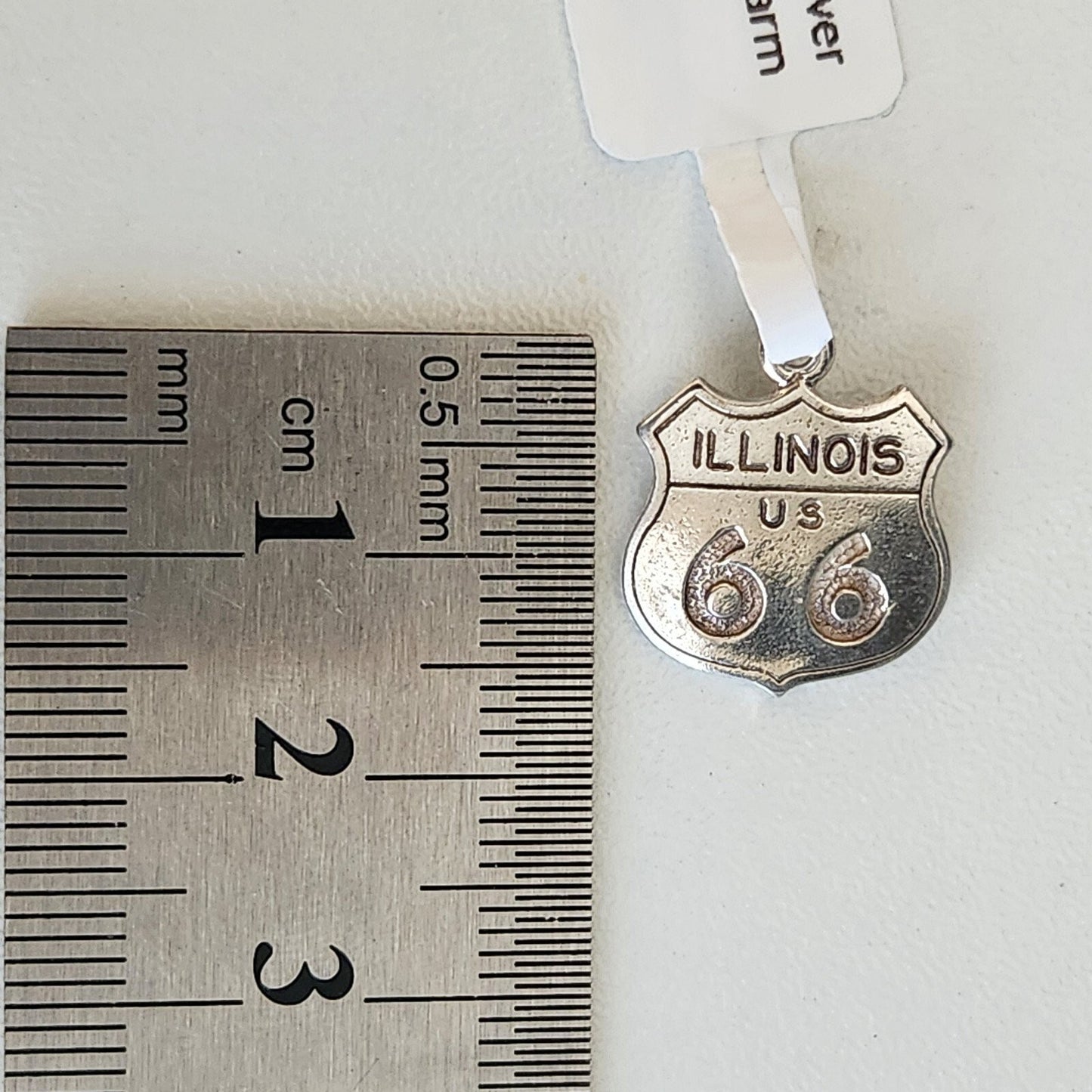 925 Sterling Silver Route 66 Illinois Charm