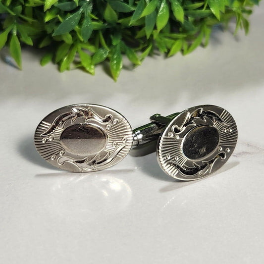 925 Sterling Silver Antique Edwardian Cufflinks
