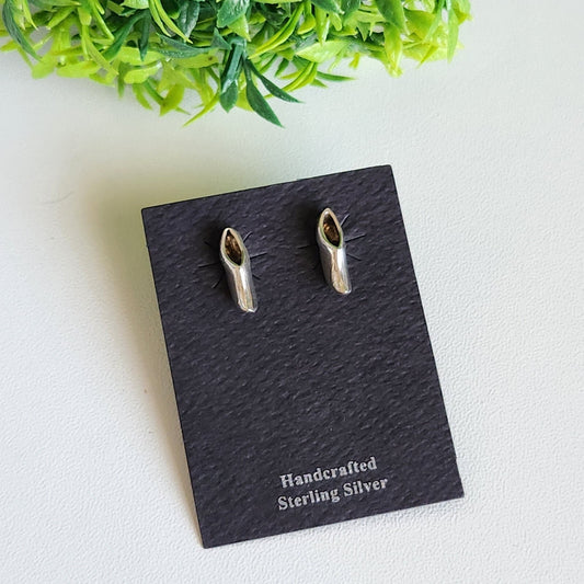 925 Sterling Silver Vintage Clogs Stud Earrings