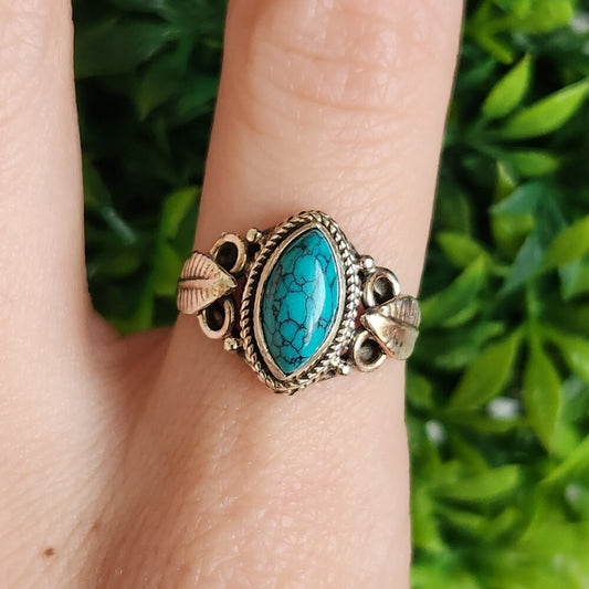 925 Sterling Silver Tuquoise Ring